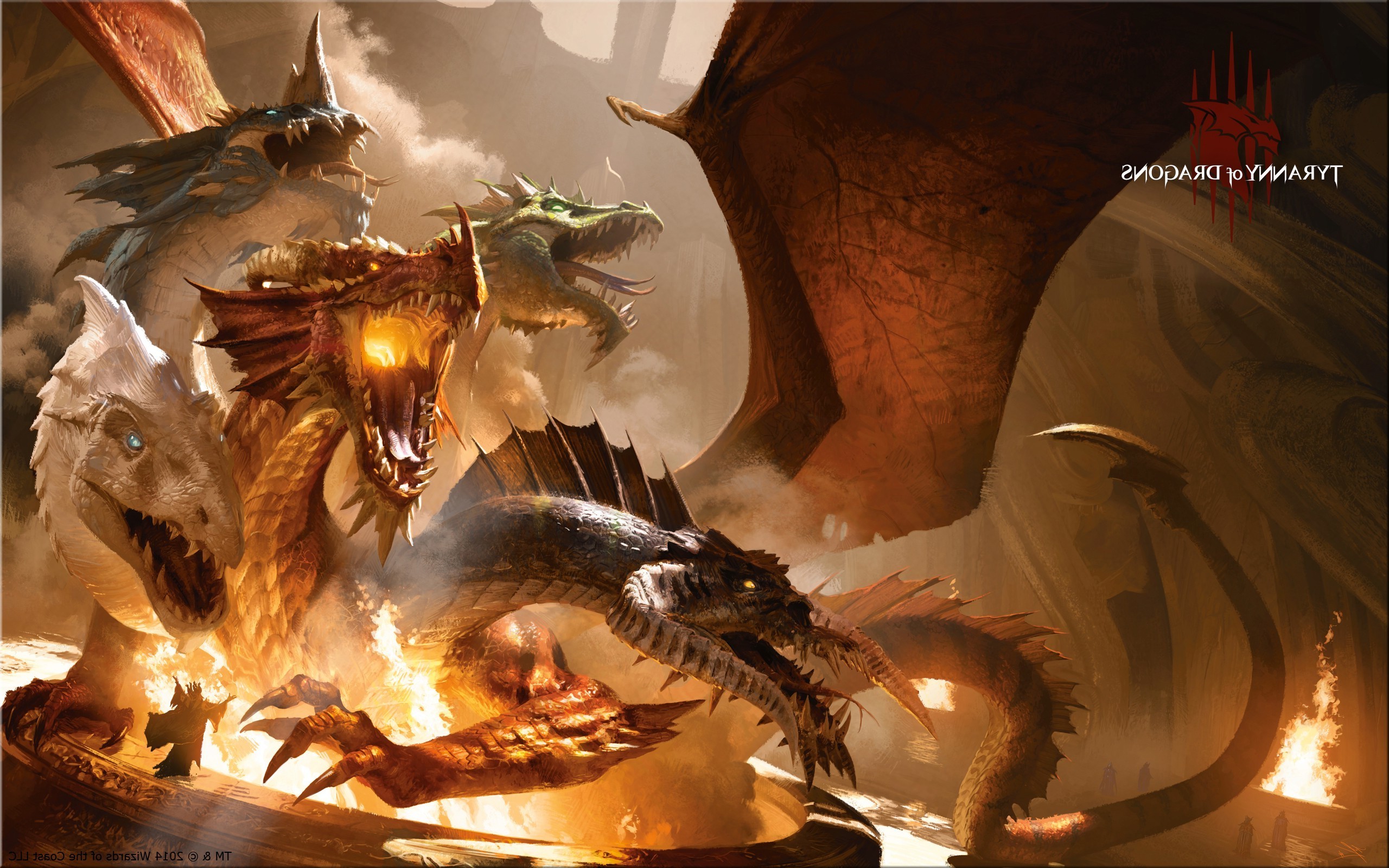 2560x1600 dragon, Dungeons And Dragons, Artwork, Fantasy Art, Tiamat Wallpapers HD /  Desktop and Mobile Backgrounds
