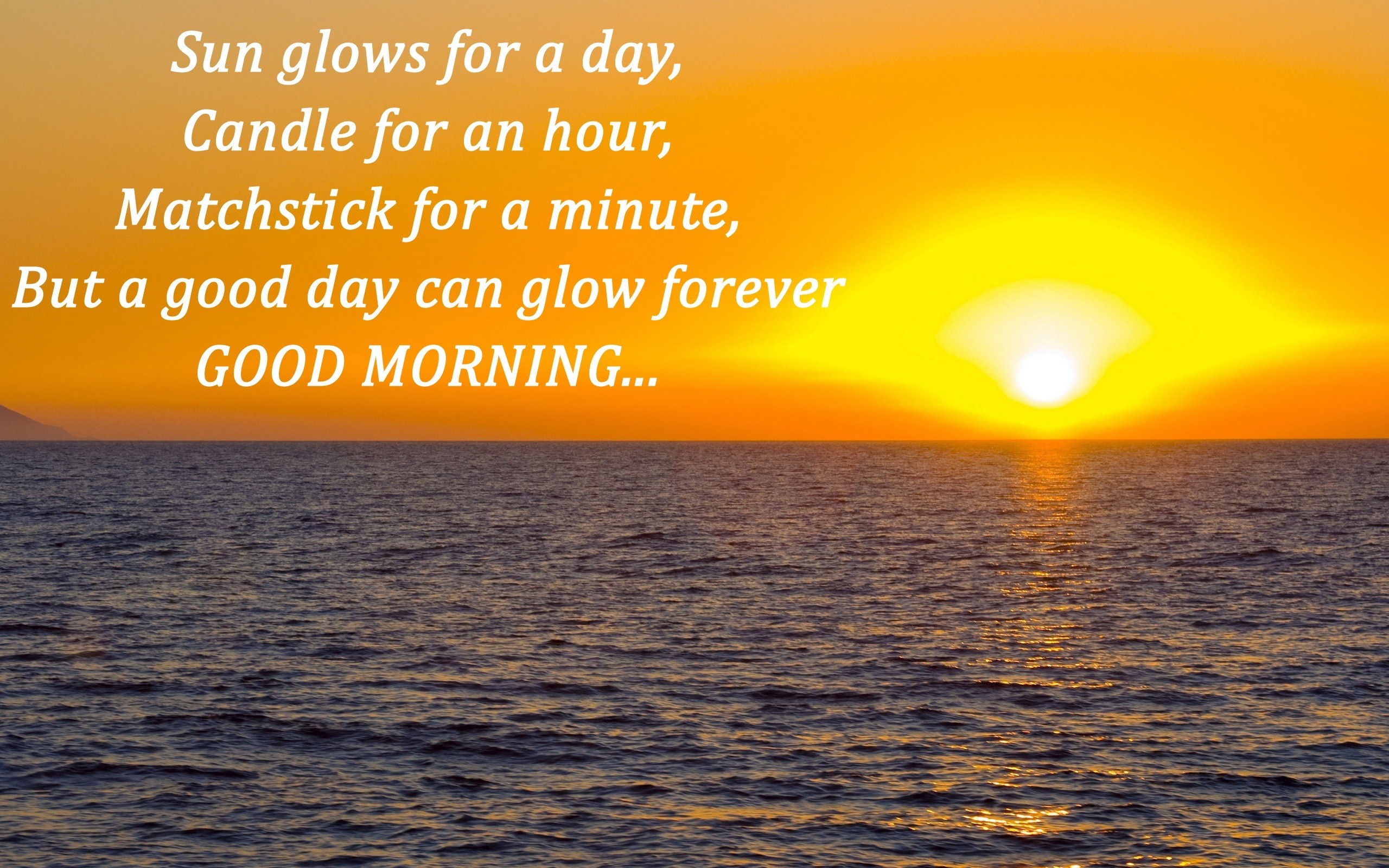 2560x1600 Beautiful Good Morning Quote on Sun and Day HD Wallpapers | HD Wallpapers