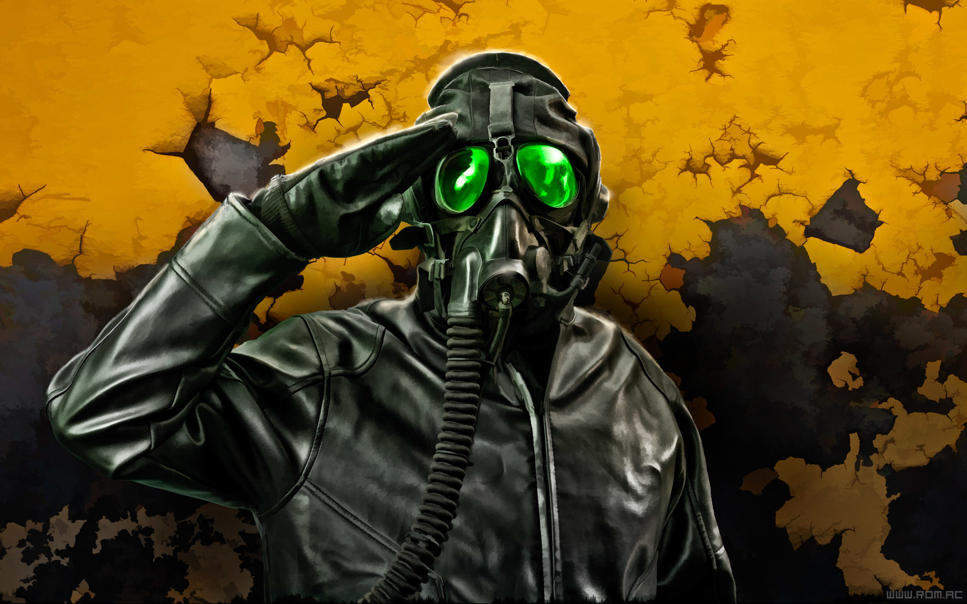 1920x1200 Free gas mask wallpaper background