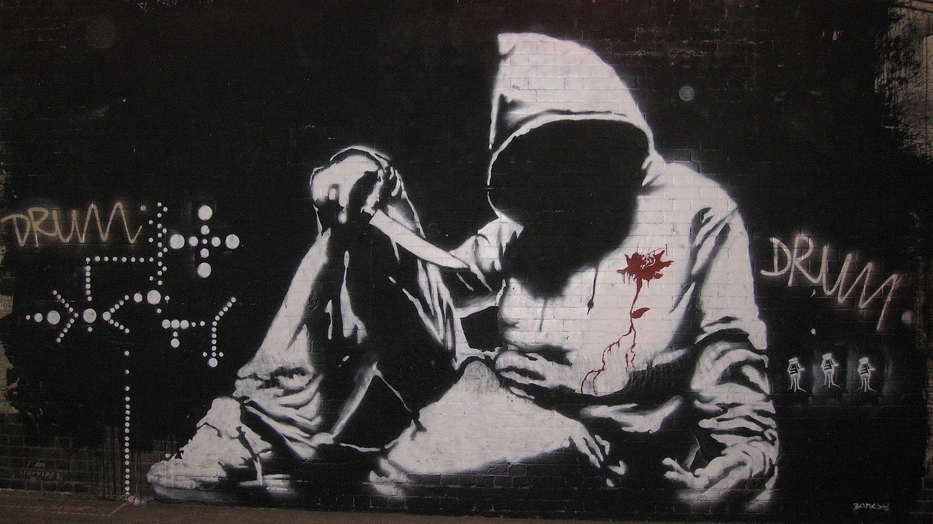 1920x1080 Banksy Collage 2 - Graffiti & Abstract Background Wallpapers on .