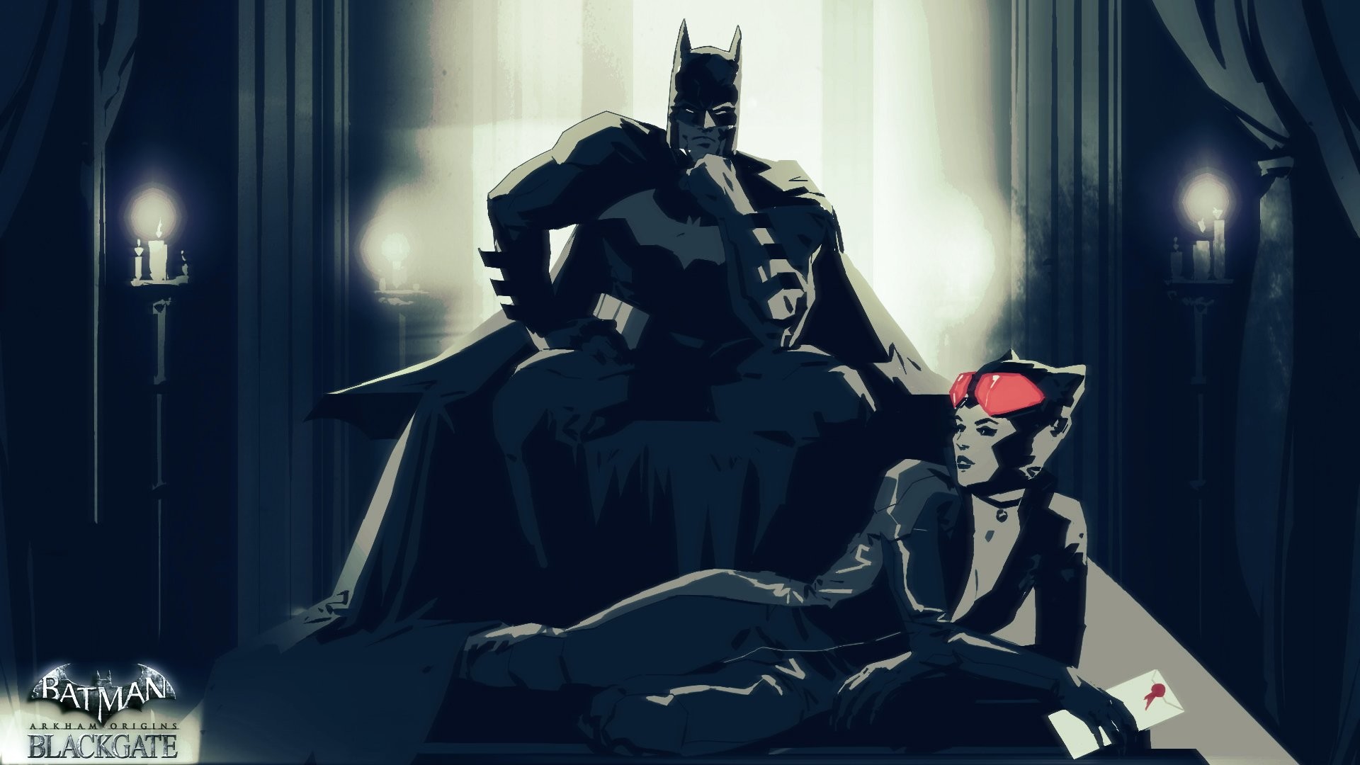 1920x1080 Video Game - Batman: Arkham Origins Blackgate Batman Catwoman Wallpaper