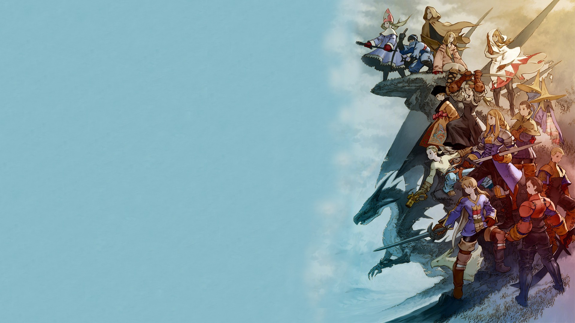 1920x1080 General  Final Fantasy Final Fantasy Tactics War of the Lions  Ramza White Mage Red Mage