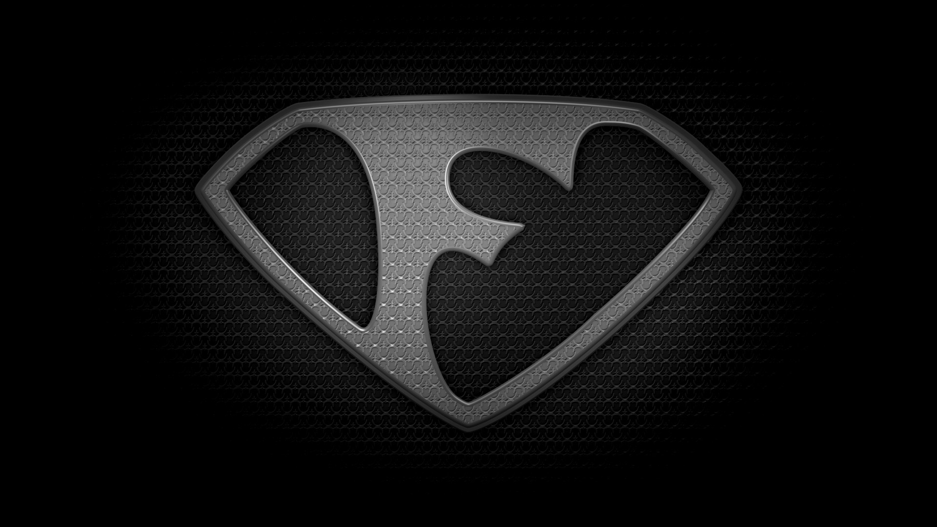 1920x1080 The letter F in the style of the "Man of Steel" movie logo.