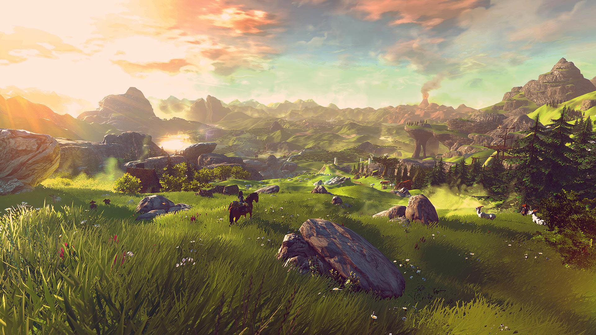 1920x1080 The Legend of Zelda Wii U Landscape at Day Time  wallpaper