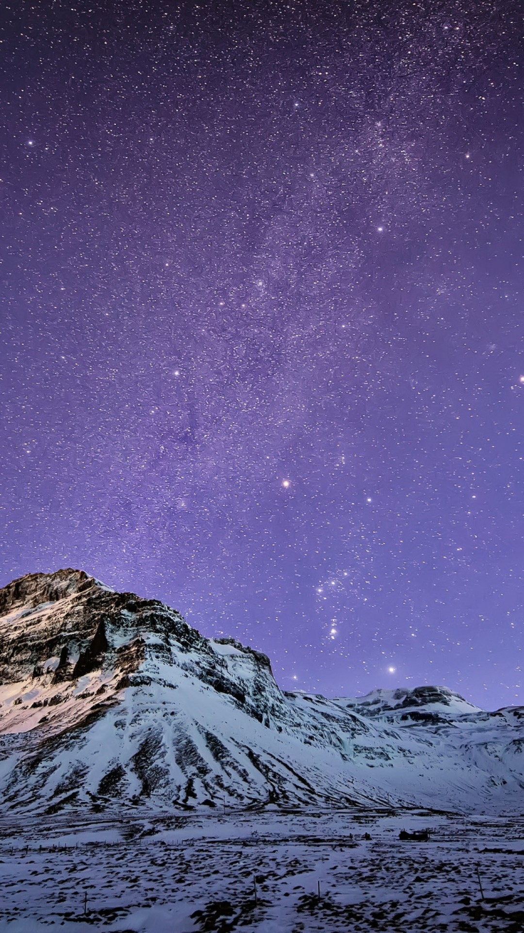 1080x1920 ... Snow Mountain Stars Wallpaper iPhone 6 Plus preview