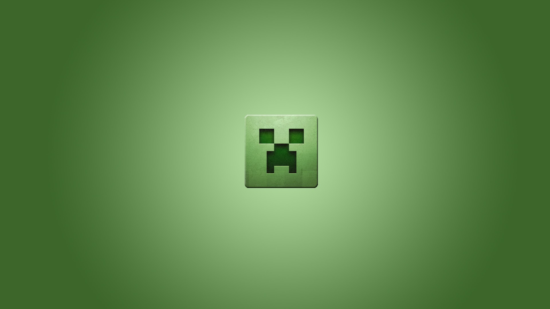 1920x1080 Video games minimalistic creeper Minecraft simplistic simple background  green background wallpaper |  | 223433 | WallpaperUP