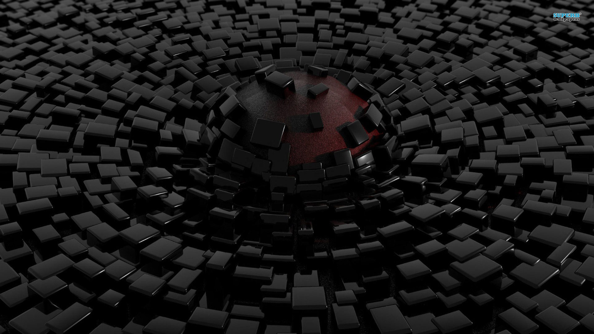 1920x1080 hd wallpaper sphere and cubes 3d