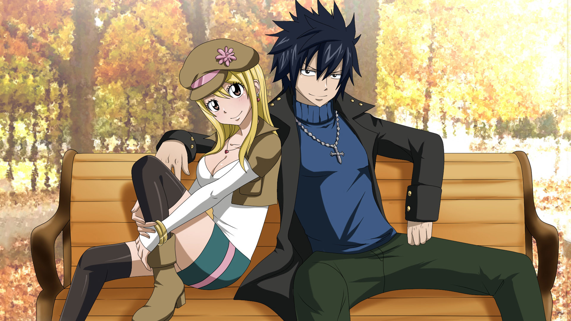 1920x1080 Gray Fullbuster and Lucy Heartfilia - Fairy Tail HD Wallpaper 