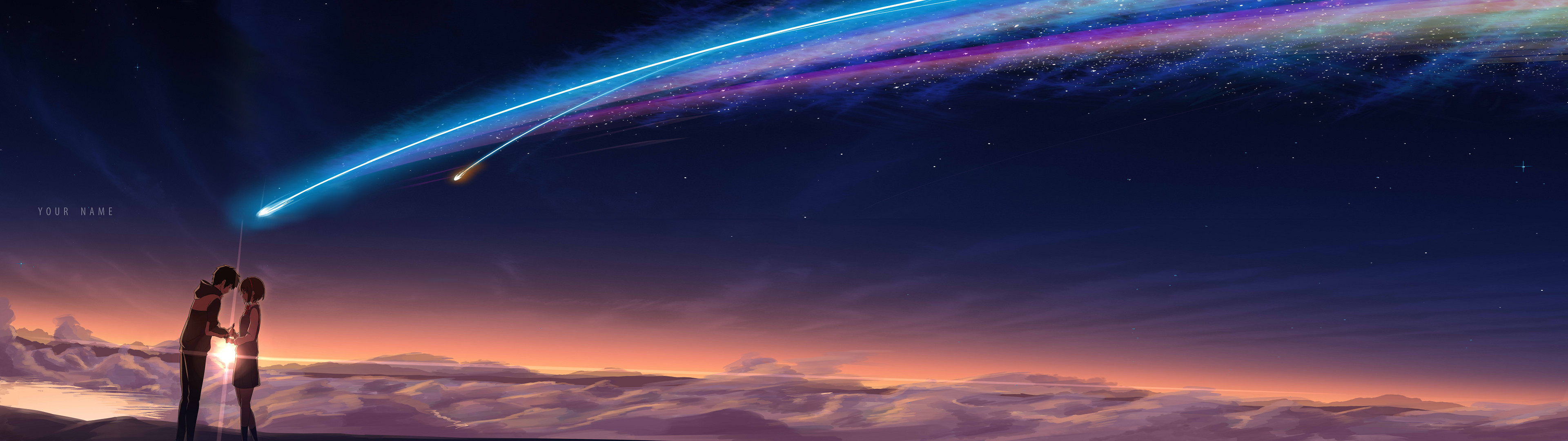 3840x1080 [] Kimi no na wa. Your Name. Hastily done dual monitor edit of a  widely available wallpaper.Dual ...