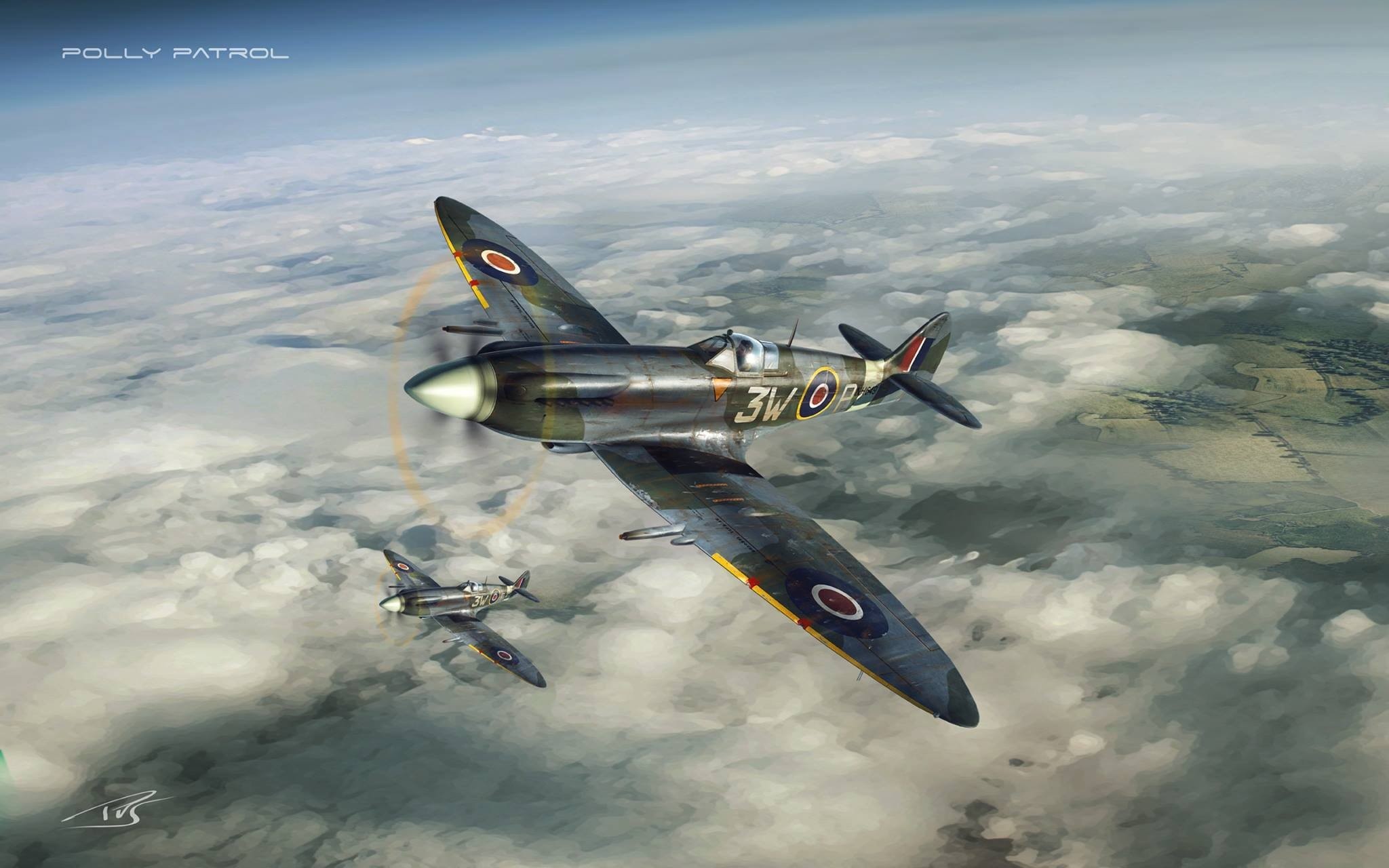 2048x1280 warplanes, Spitfire