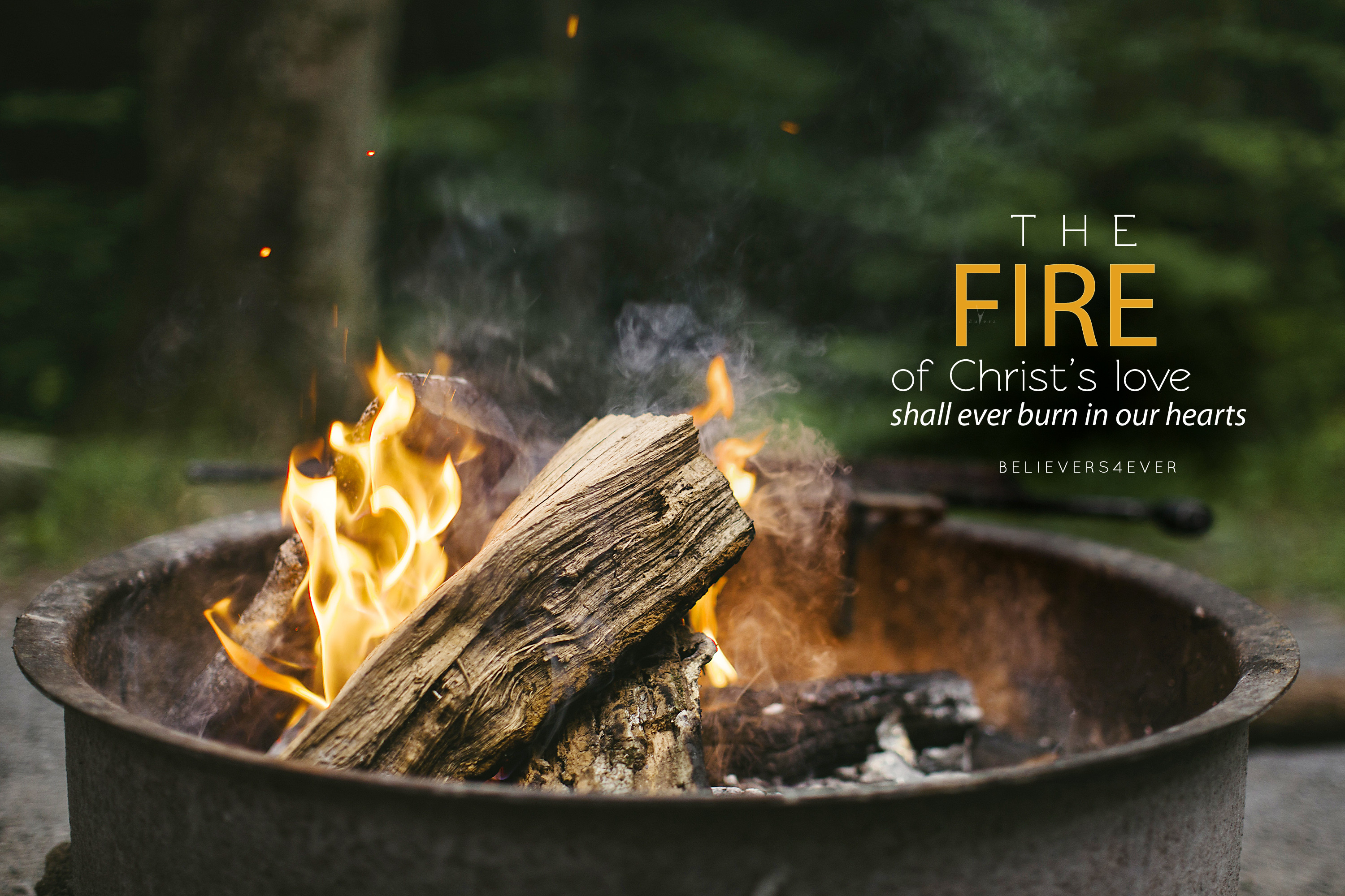 3000x2000 The fire of Christ's love shall ever burn in our hearts. Free Christian  desktop HD