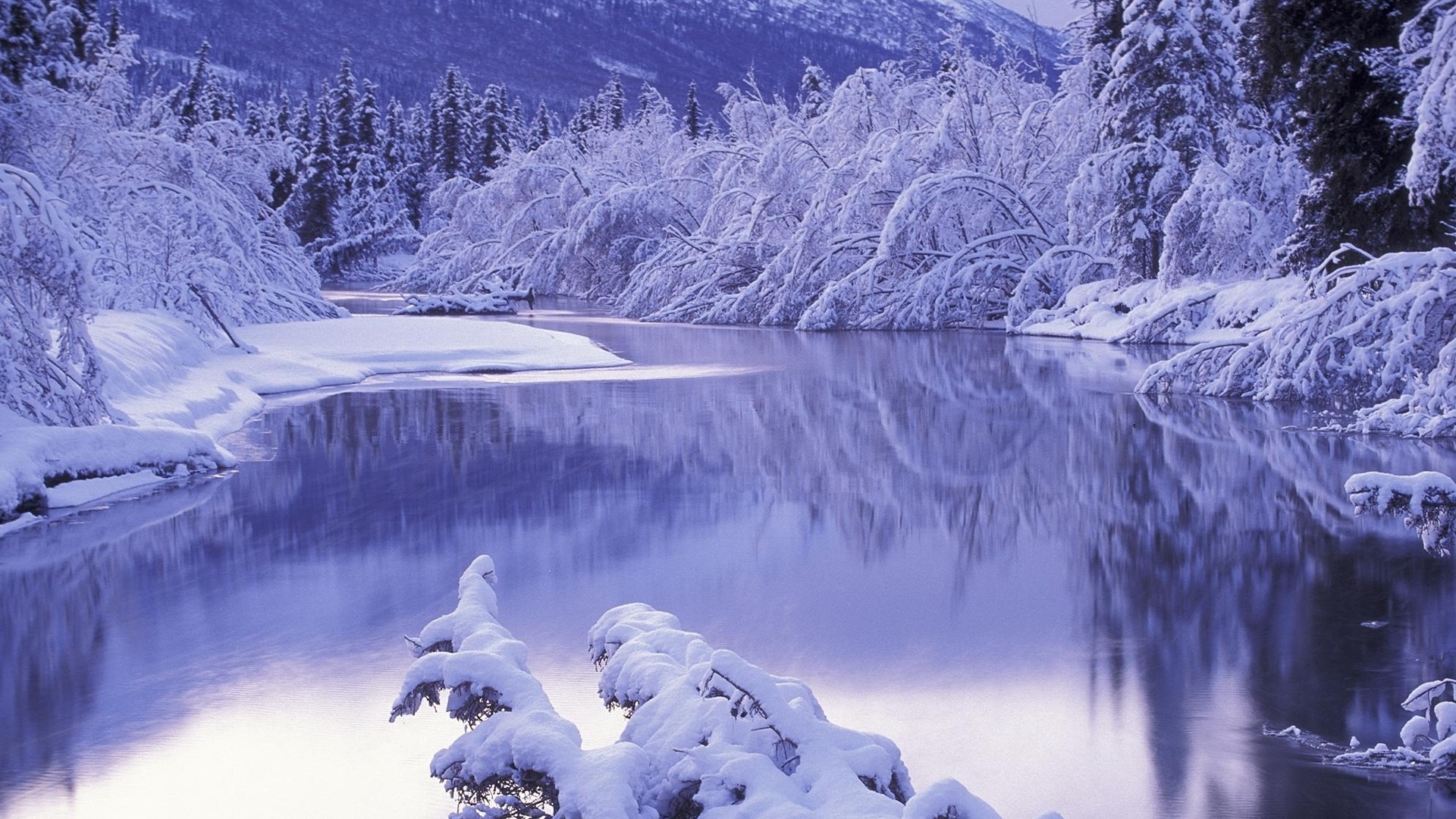 1920x1080  Wallpaper snow, white, winter, nature, scenery