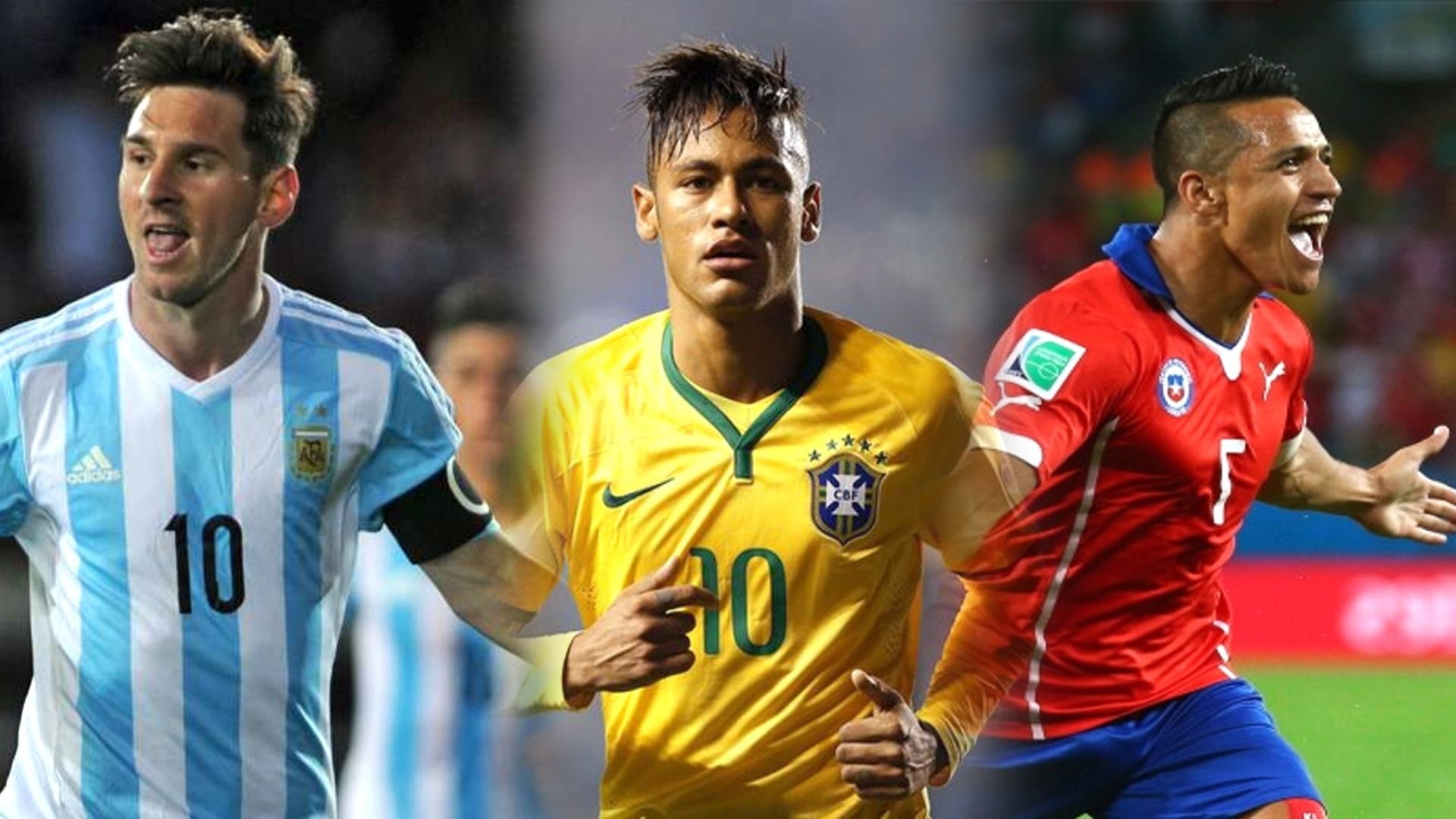 1920x1080 Lionel Messi vs Alexis Sanchez vs Neymar Jr â Copa America â Skills & Goals  | 2015 HD - YouTube