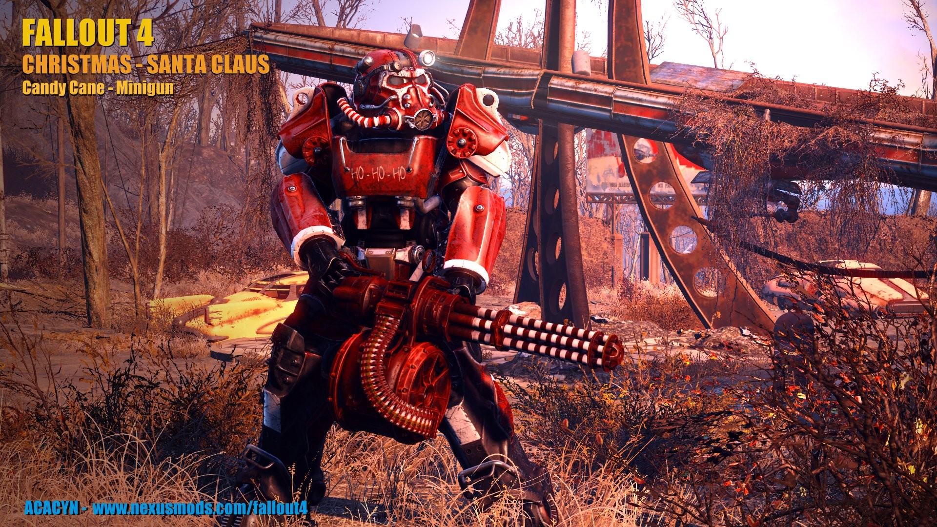 1920x1080 Christmas - Santa Claus Power Armor at Fallout 4 Nexus - Mods and community