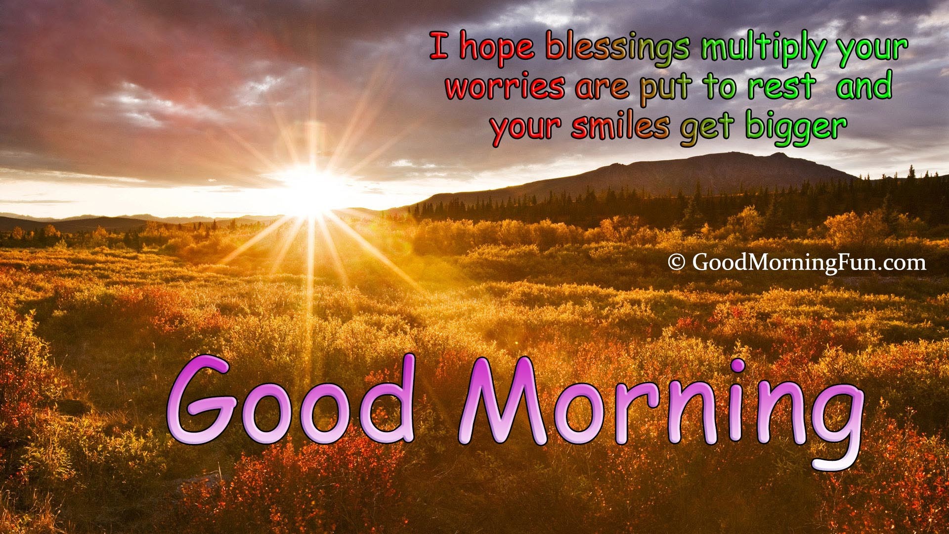1920x1080 Good Morning Quotes on Hope Blessings Worries Rest Smiles Bigger
