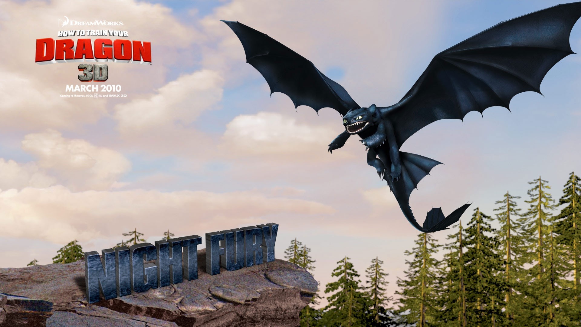 1920x1080 Preview wallpaper how to train your dragon, toothless, flight 
