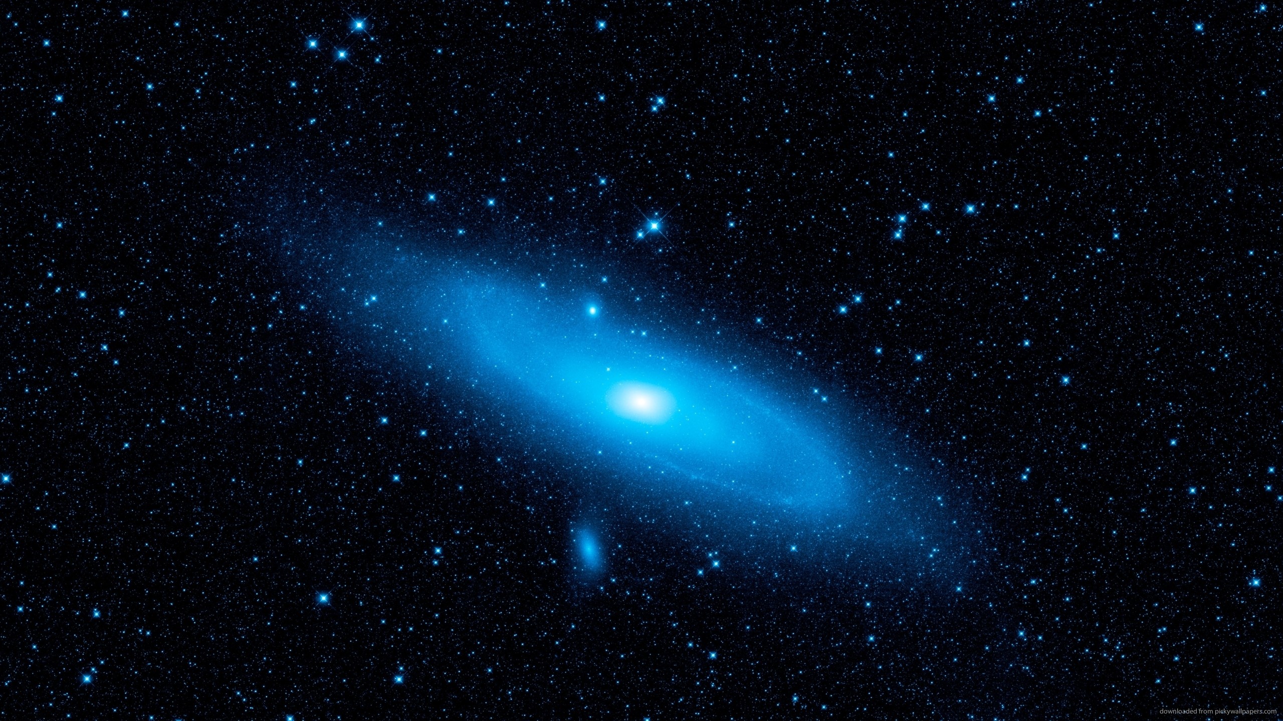2560x1440 Blue Andromeda Galaxy for 