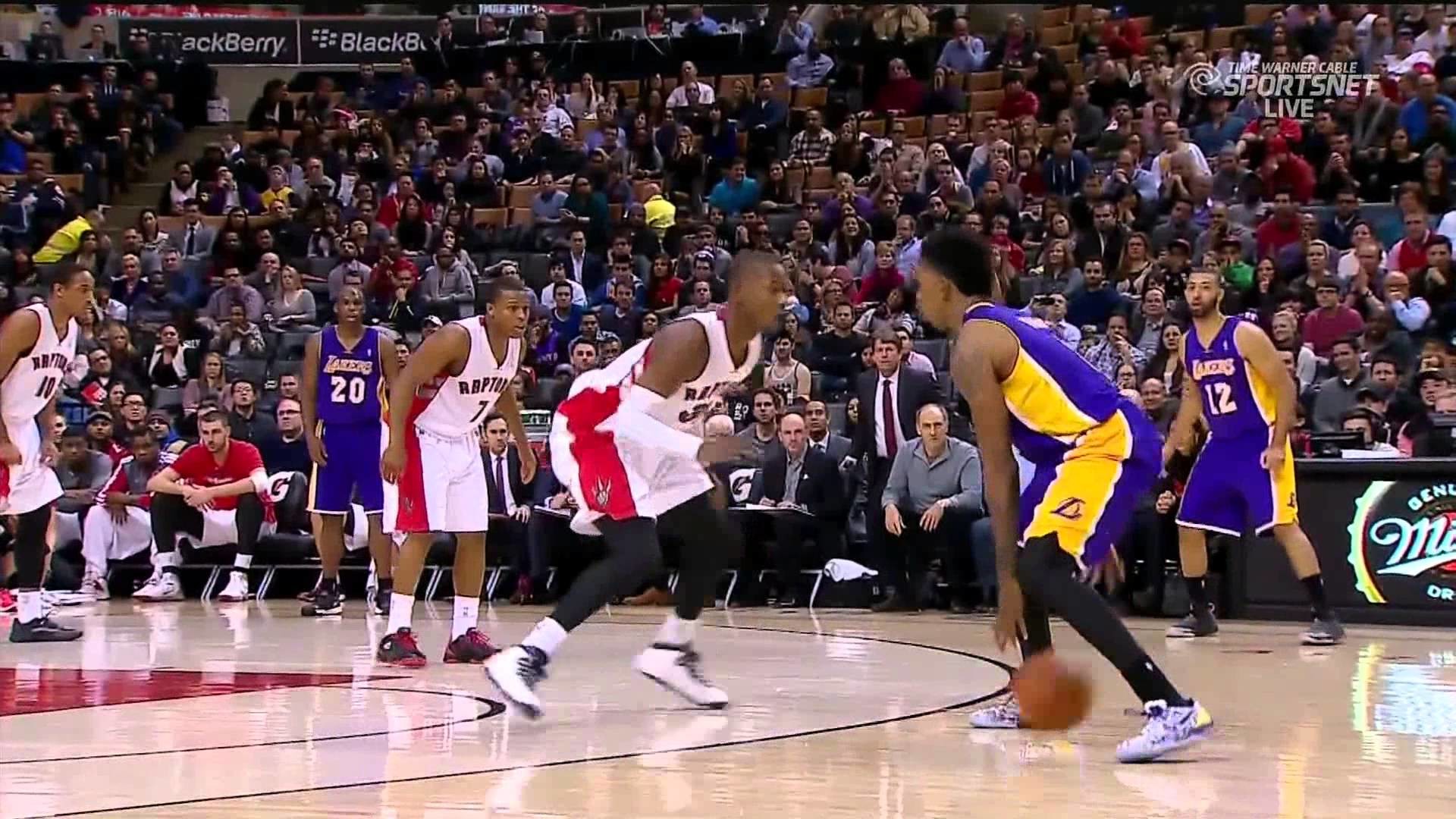 1920x1080 01-19-2014 - Lakers vs. Raptors - Nick Young Dagger Three Pointer