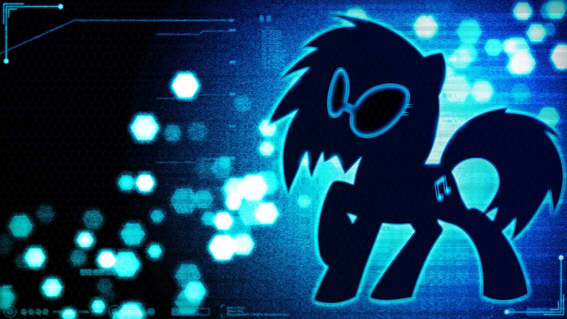 1920x1080 Cartoon My Little Pony: Friendship Is Magic Vector Vinyl Ponies Vinyl  Scratch Geometry Silhouette Dj My Little Pony Magic Scratch DJ Wallpaper