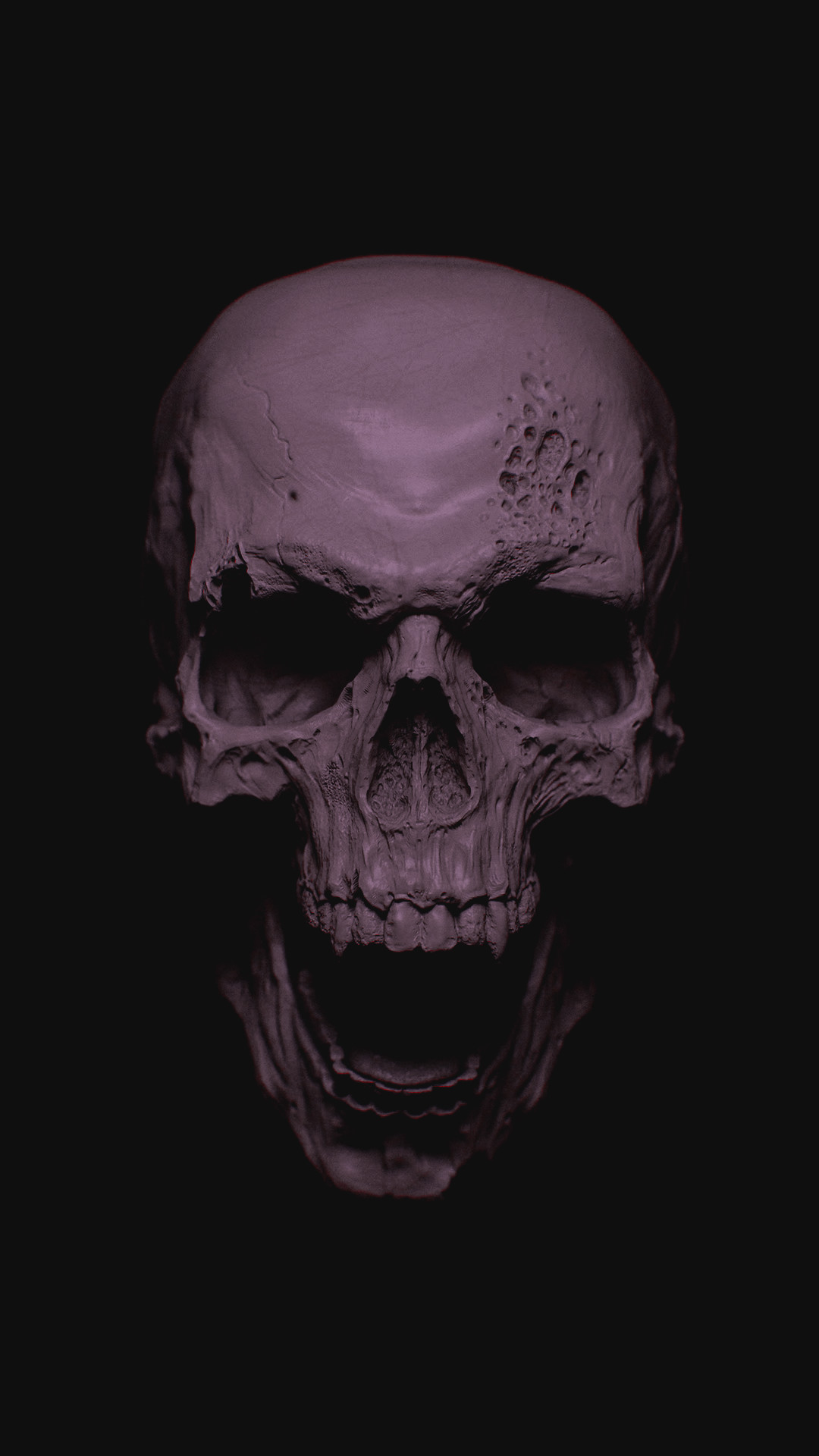 1080x1920 Free Hd Grey Skull Iphone Wallpaper For Download 0127