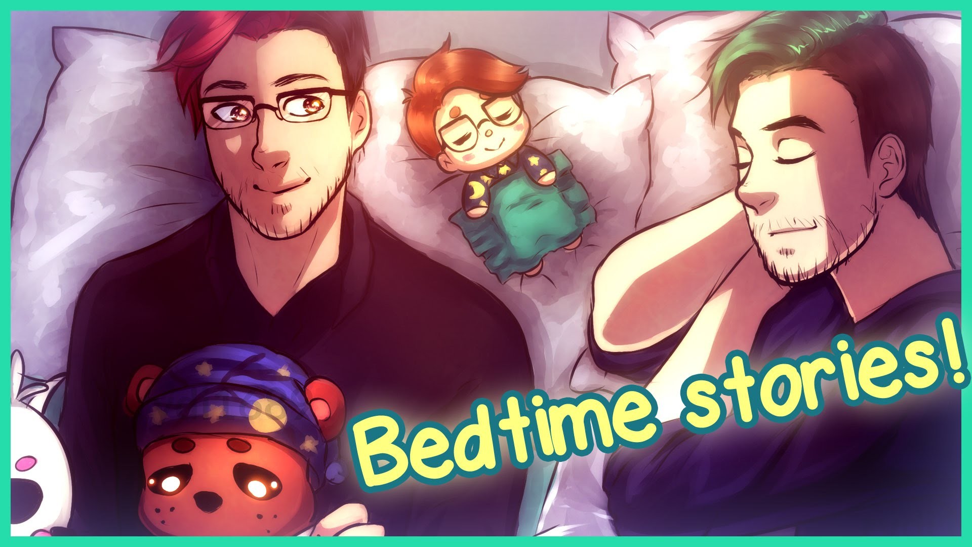 1920x1080 Markiplier and Jacksepticeye fanart | Bedtime Stories with Five Nights at  Freddy's | SAI Speedpaint - YouTube