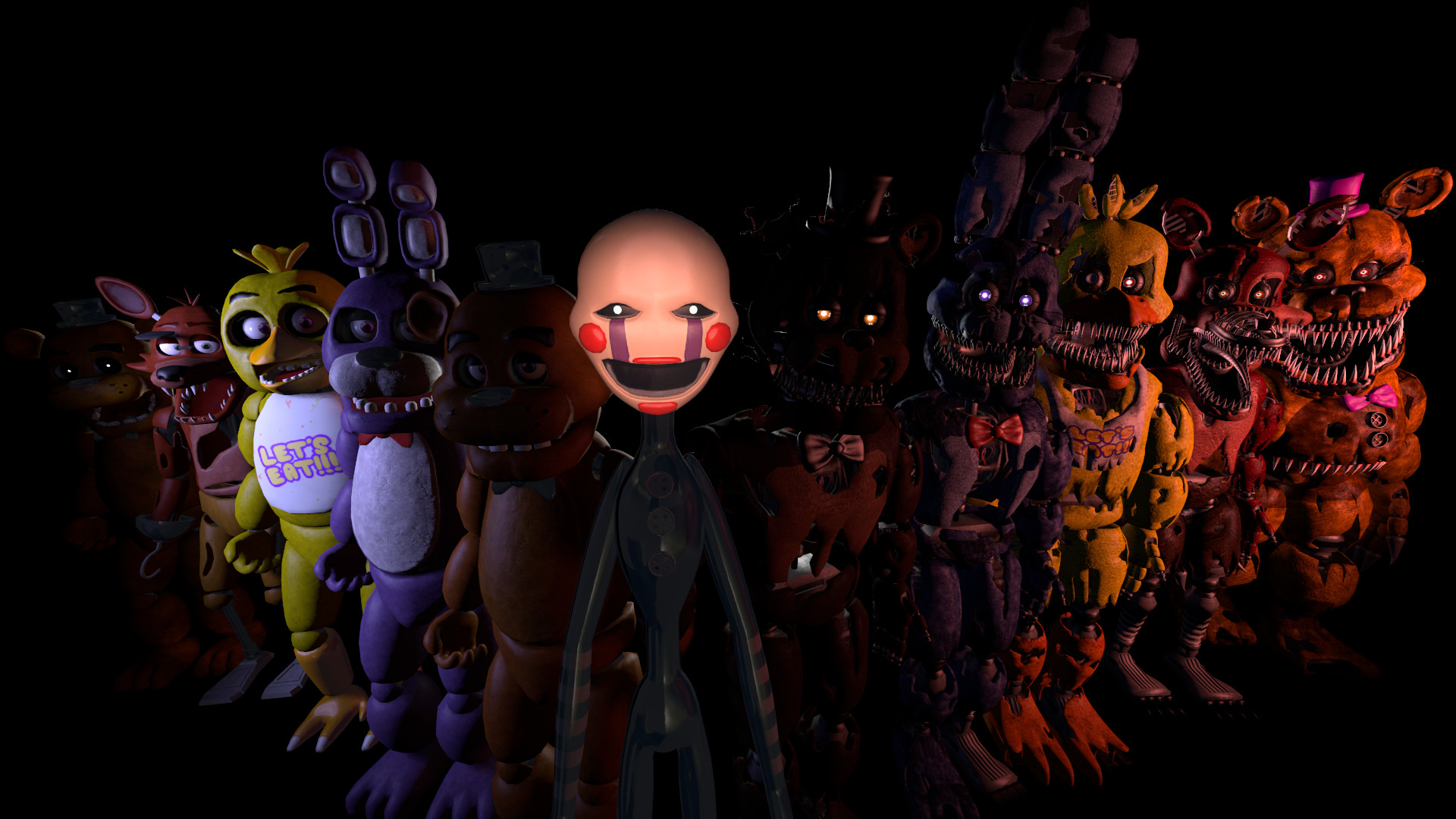 1920x1080 Install this theme to get HD wallpapers of FNaF – Five Nights at Freddy's  series everytime you open a new tab. You can find the extension in Chrome  Web ...