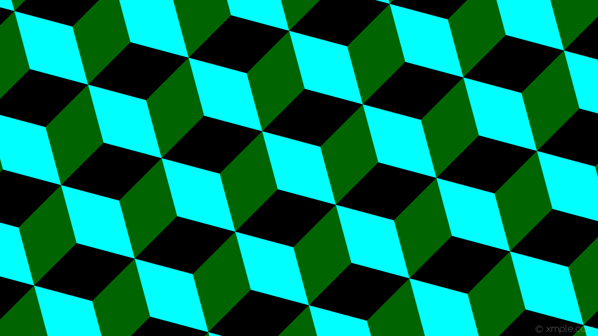 1920x1080 wallpaper blue green 3d cubes black aqua cyan dark green #00ffff #006400  #000000