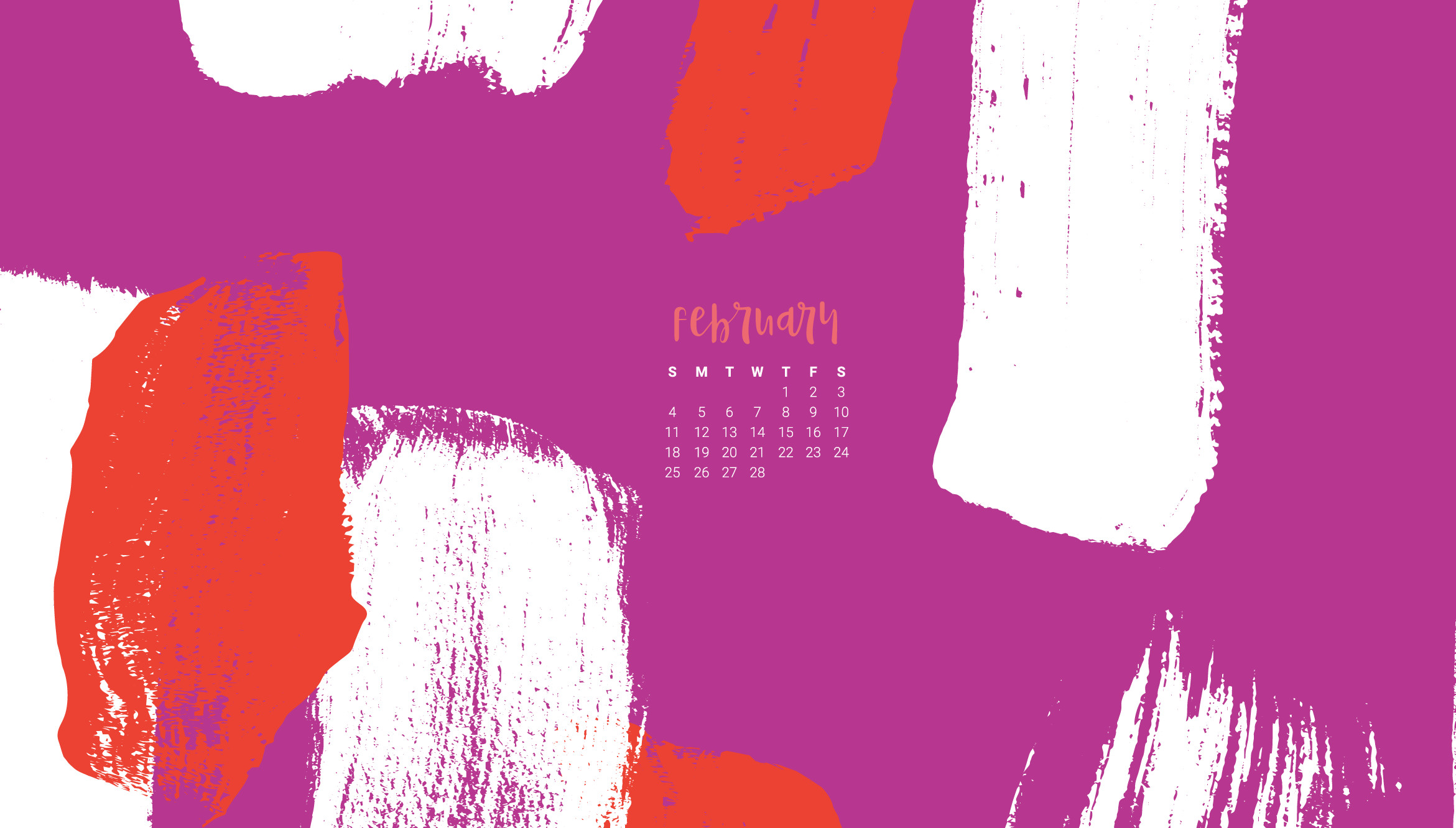 2341x1332 Desktop Wallpaper February 2018 Calendar Consignment