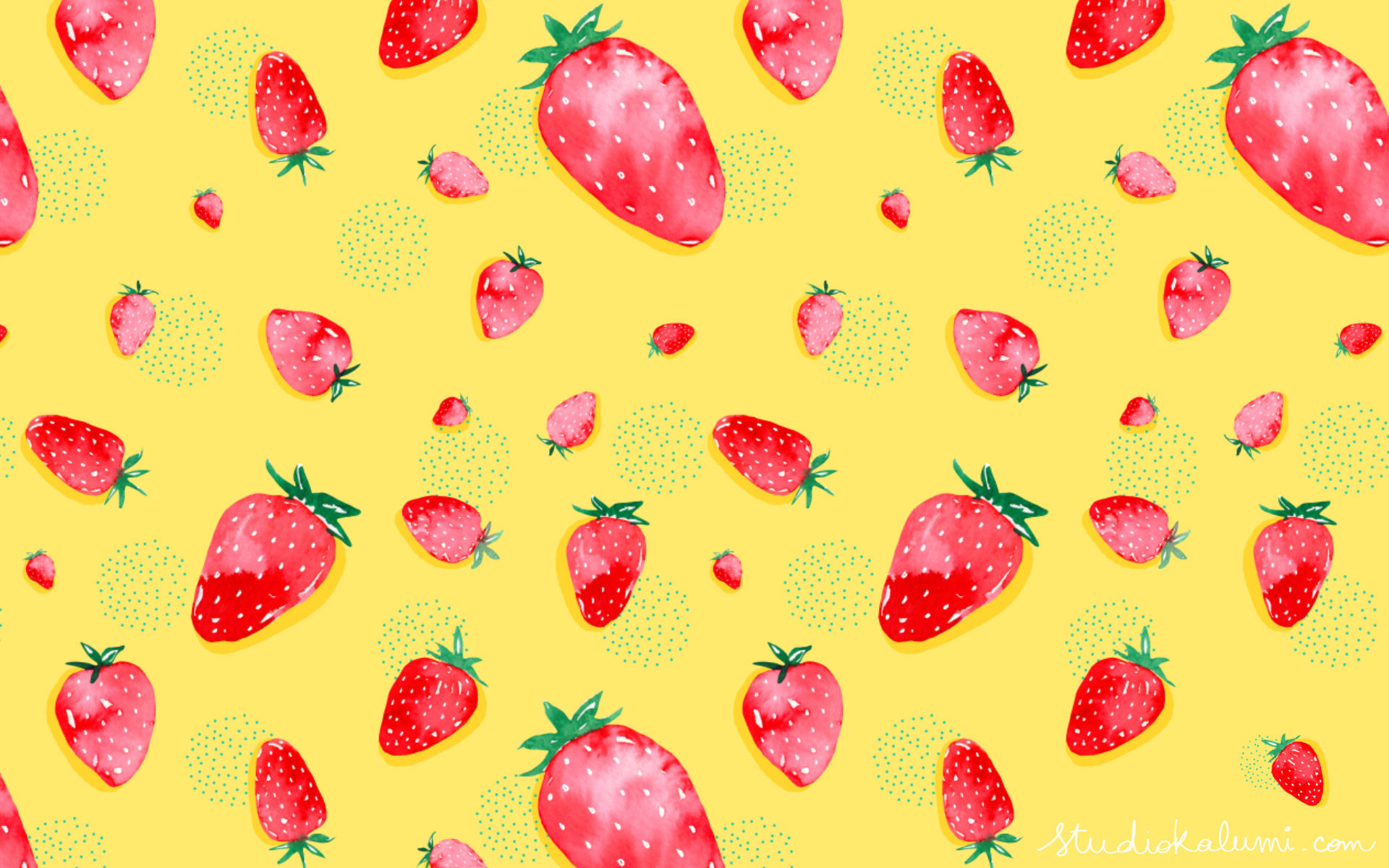 1920x1200 Downloads Made With Love And Watercolor Strawberry Field Desktop Wallpaper.  home depot christmas decorations.