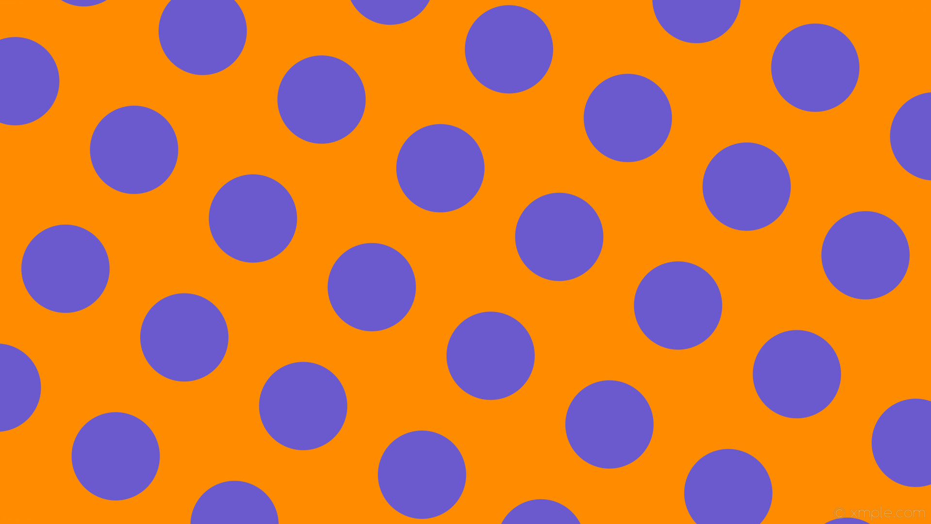 1920x1080 wallpaper purple dots spots orange polka dark orange slate blue #ff8c00  #6a5acd 330Â°