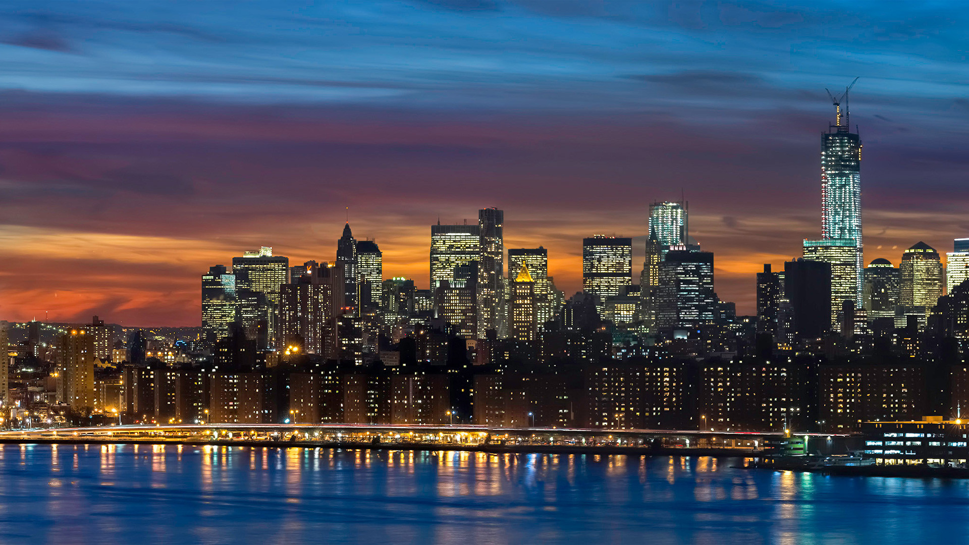 1920x1080 Manhattan Skyline New York Panorama