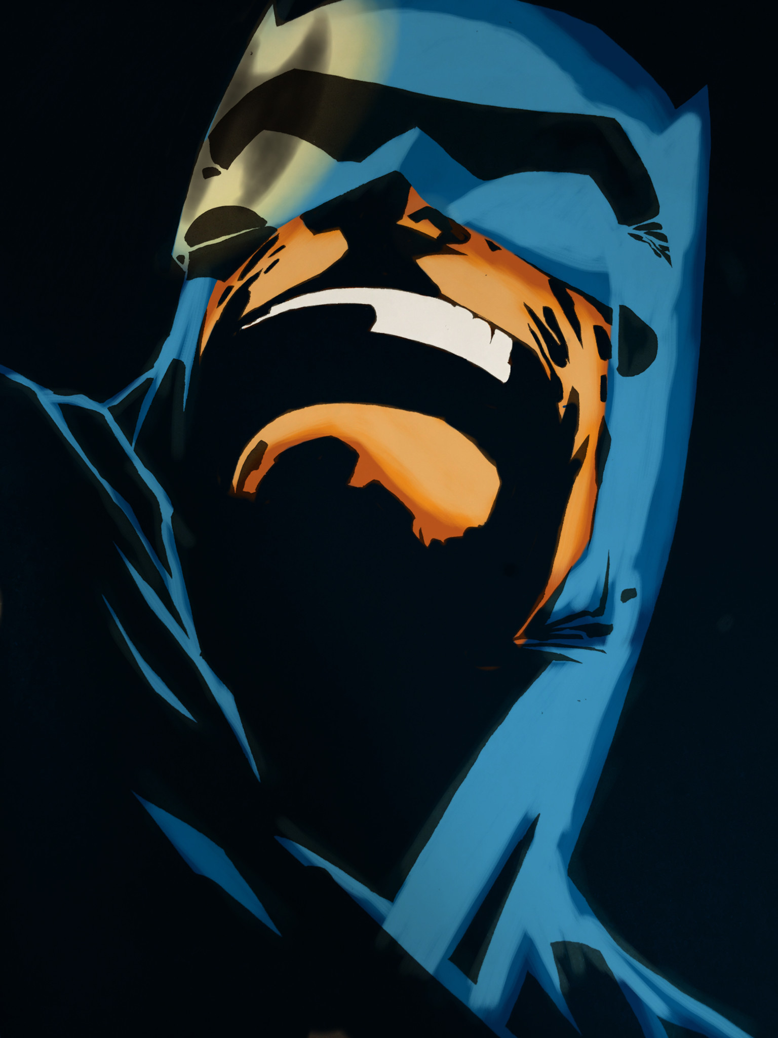 1536x2048 ... Frank Miller Batman Cover with Batsignal by knightwingbk