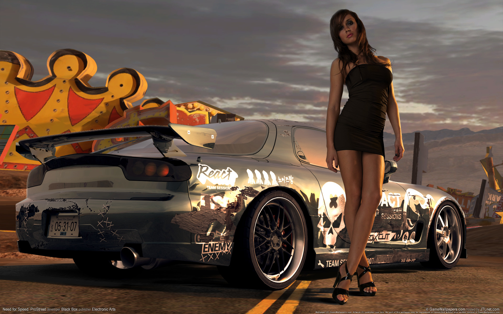 1920x1200 Need for Speed Prostreet Girl