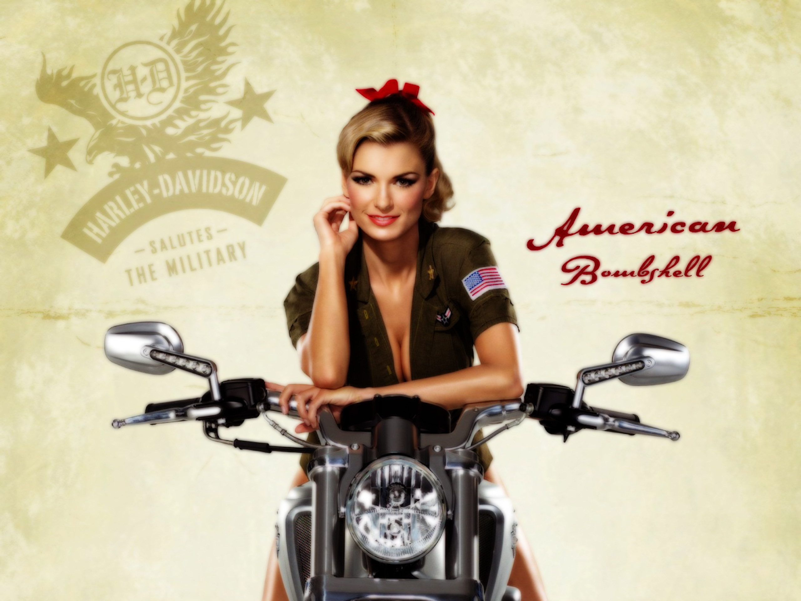 Marisa Miller Harley Davidson Wallpaper.