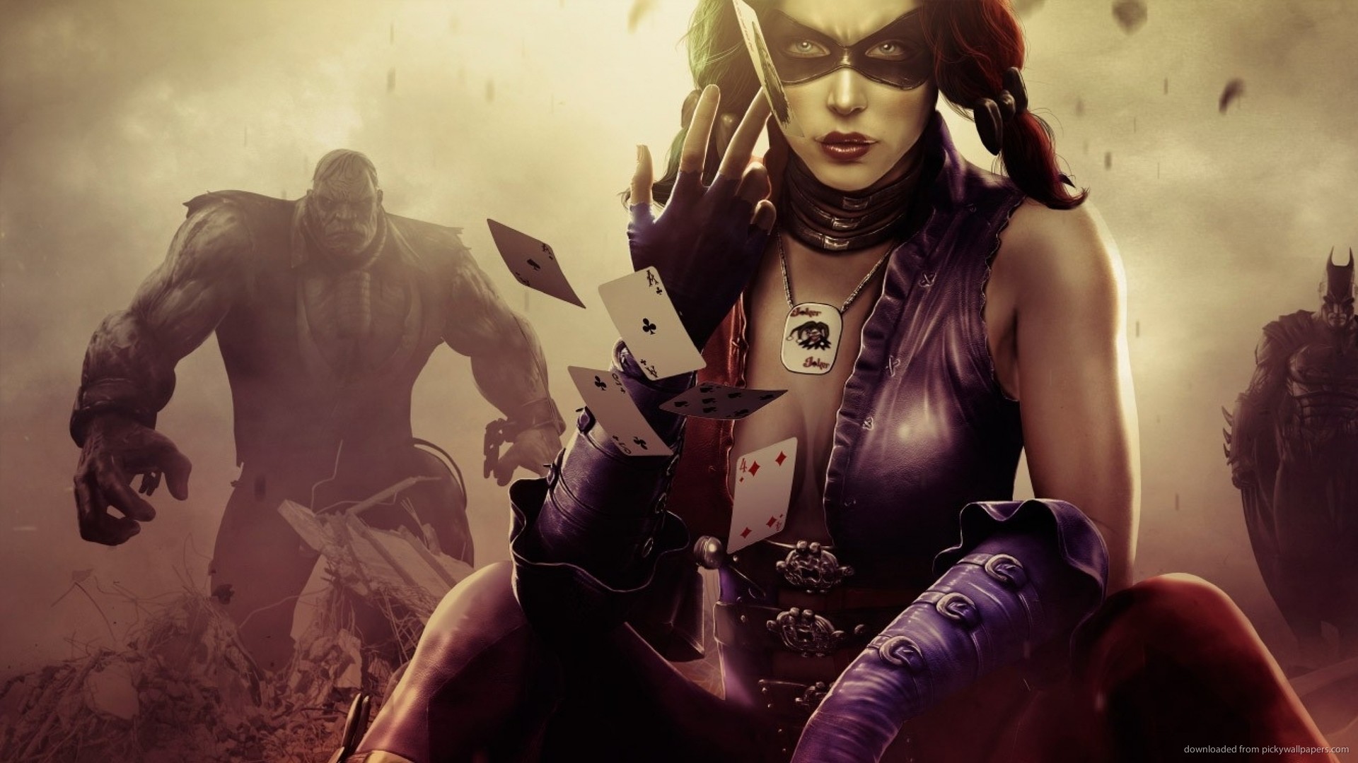 1920x1080 Harley Quinn Throwing Cards picture