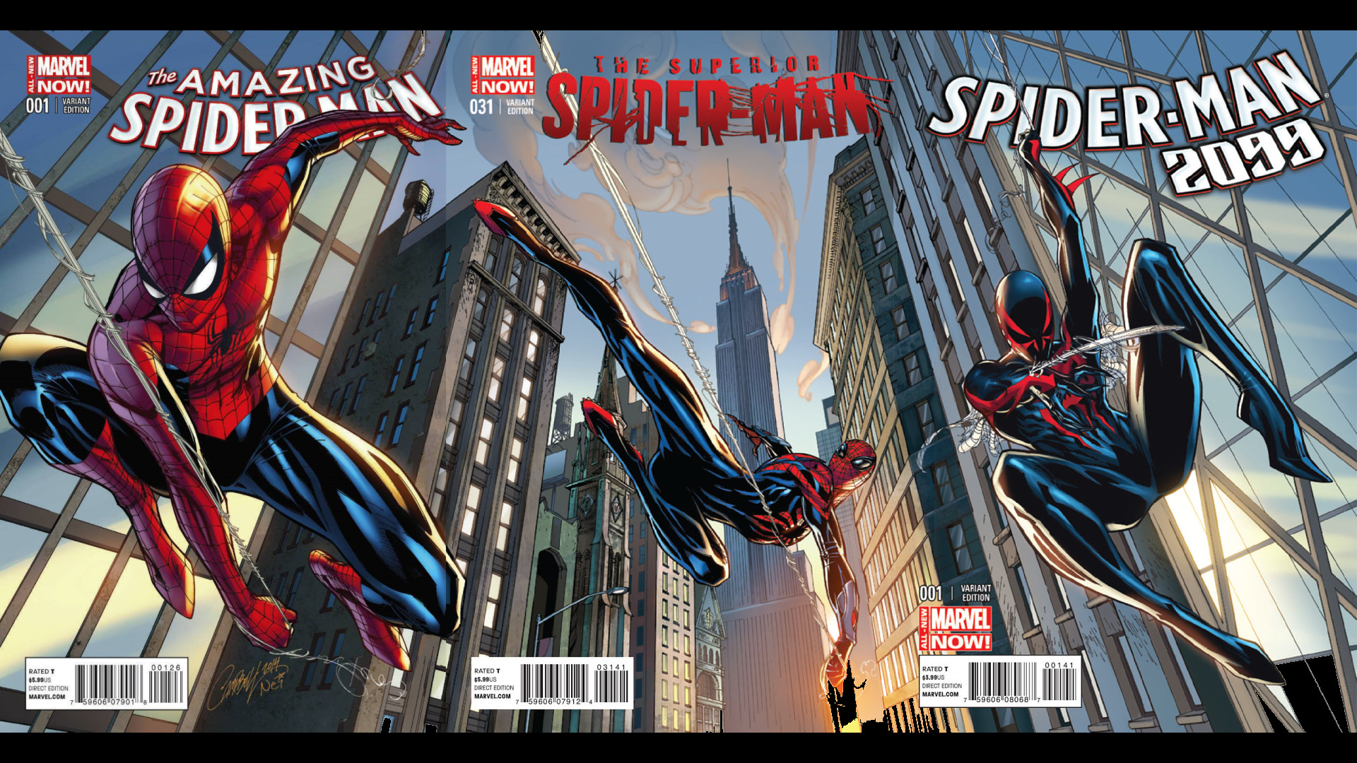 1920x1080 For those asking for a wallpaper of the Campbell Spider-Man variants.