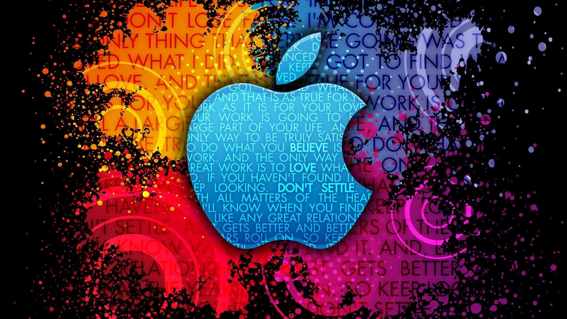 1920x1080 ... Background Full HD 1080p.  Wallpaper apple, mac, background,  colored, inscriptions