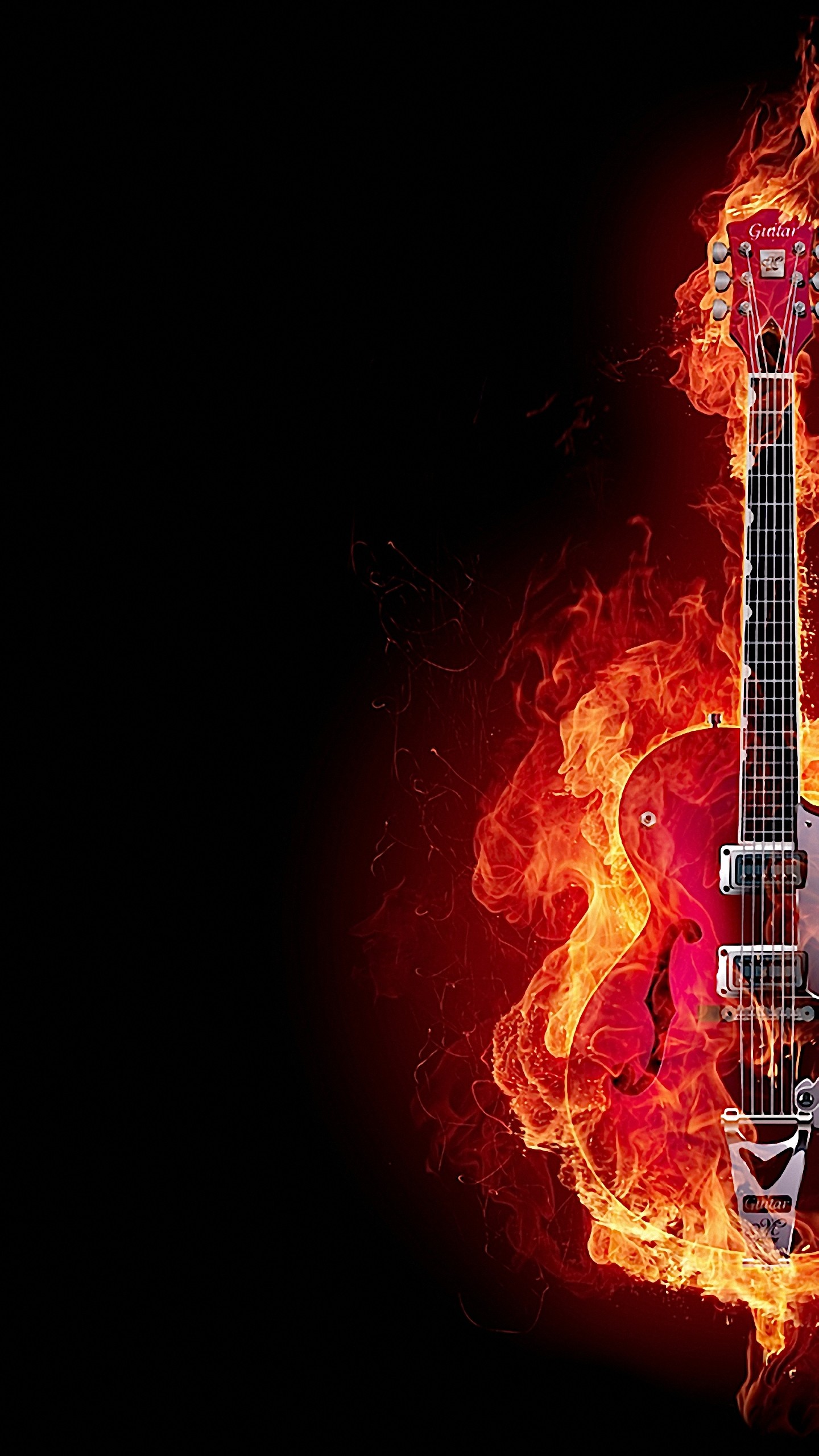 Flaming Guitar Wallpaper 73 Images