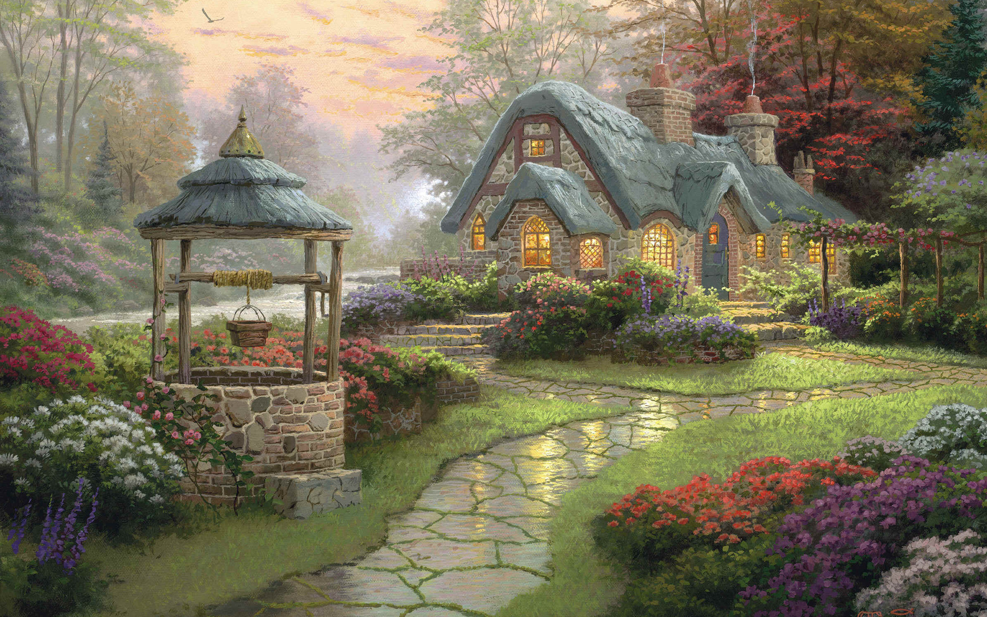1920x1200 Thomas Kinkade HD Wallpaper - HD Wallpapers Backgrounds of Your Choice