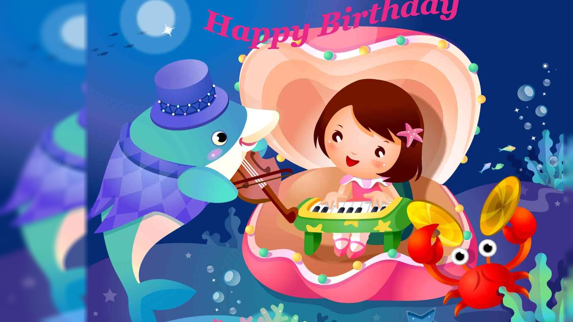 1920x1080 Cute animated happy birthday HD wallpapers free download