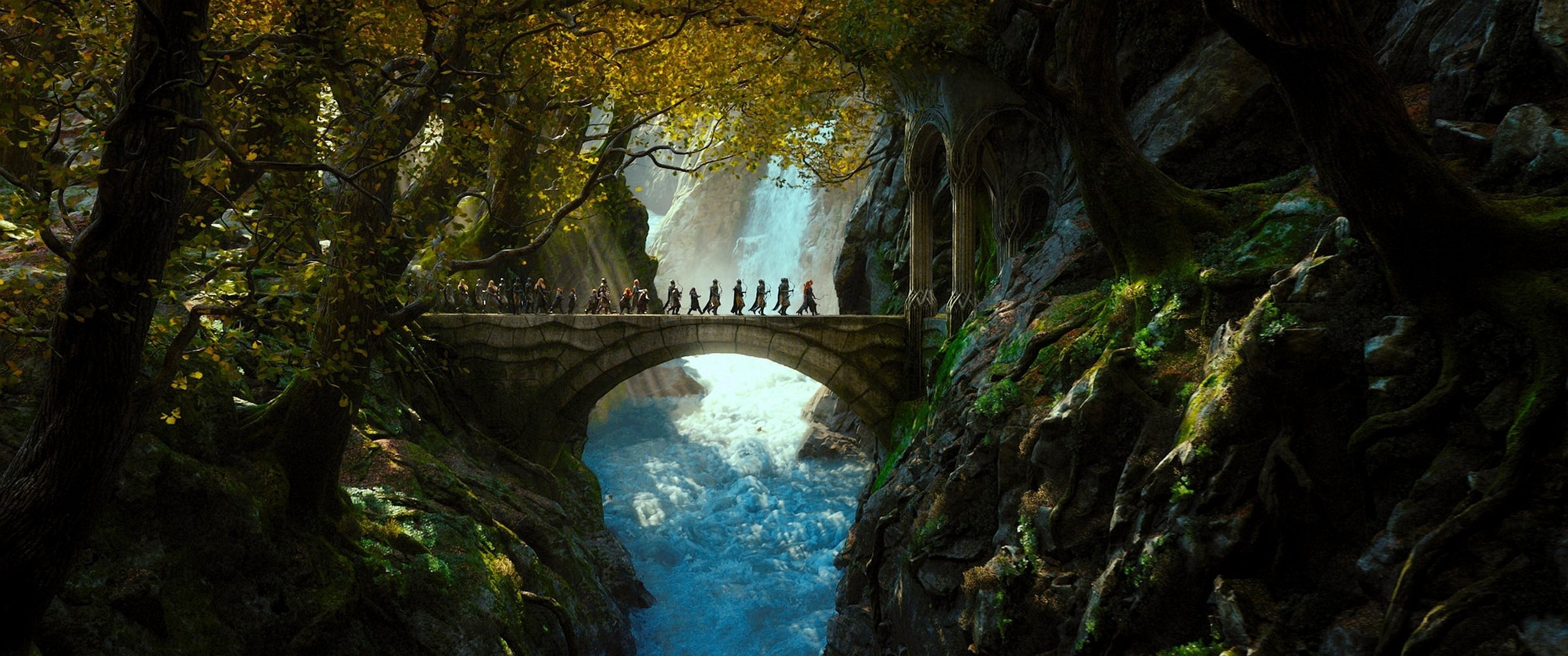 2866x1200 the hobbit or there and back again the hobbit: the desolation of smaug  mirkwood elves