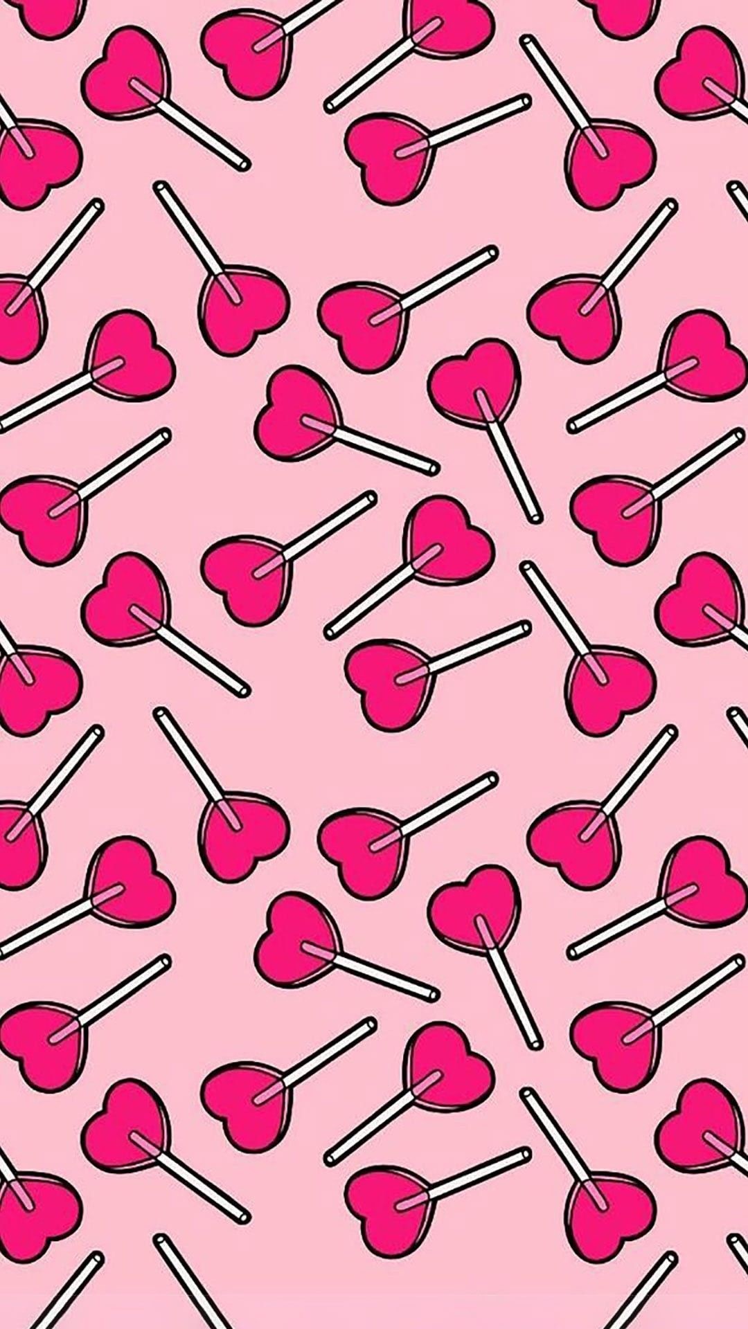 1080x1920 Heart Lollipops â¤ï¸