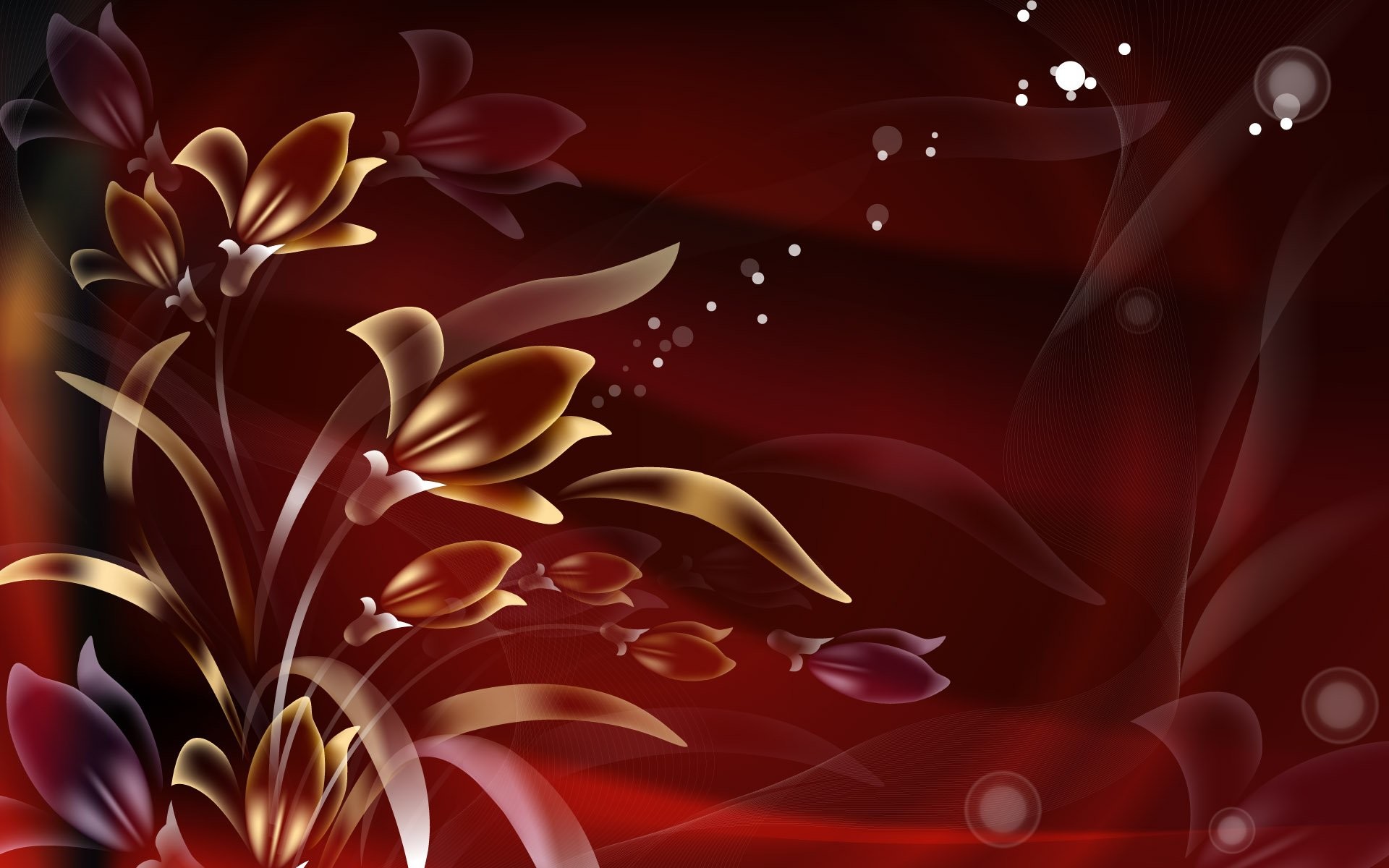1920x1200 Red Flower Background 554456