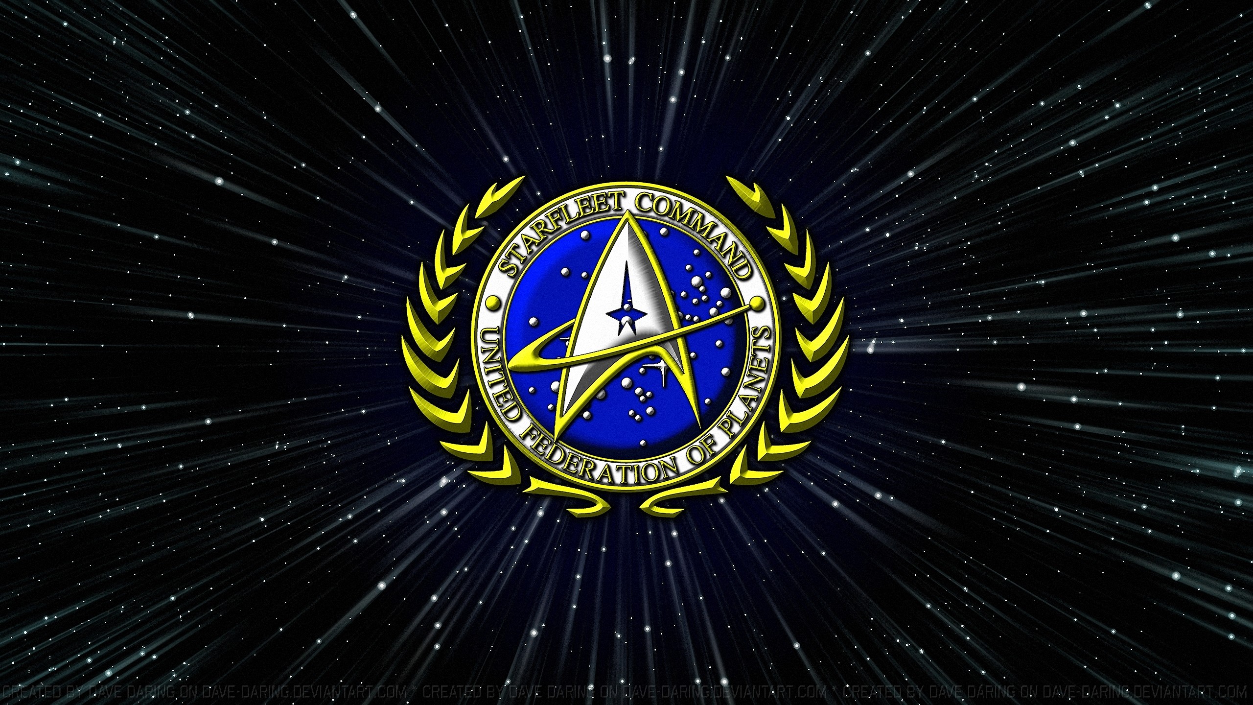 2560x1440 ... Starfleet Command Great Seal by Dave-Daring
