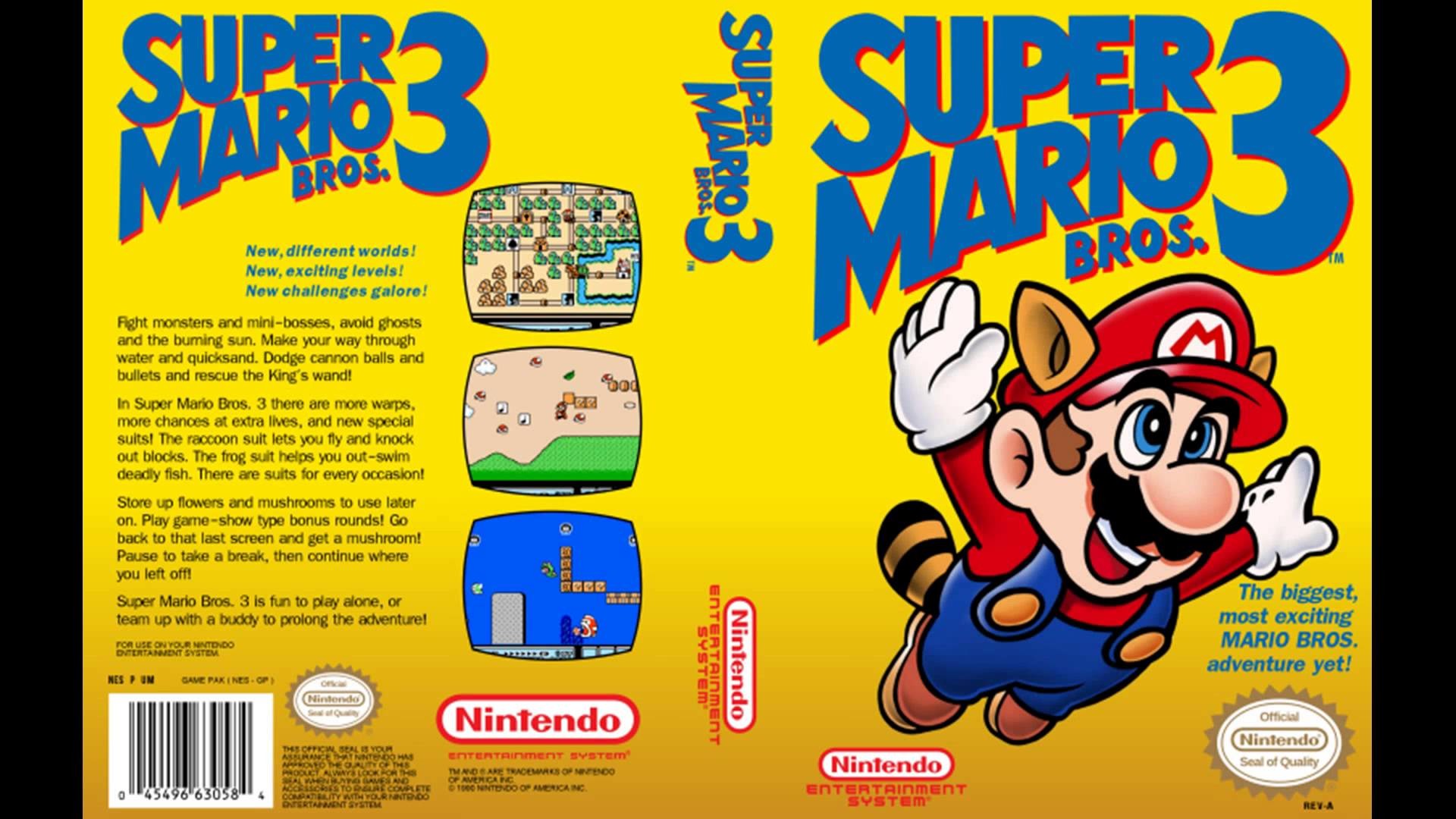 1920x1080 Super Mario Bros 3 Soundtrack - (World 1 - World 8)