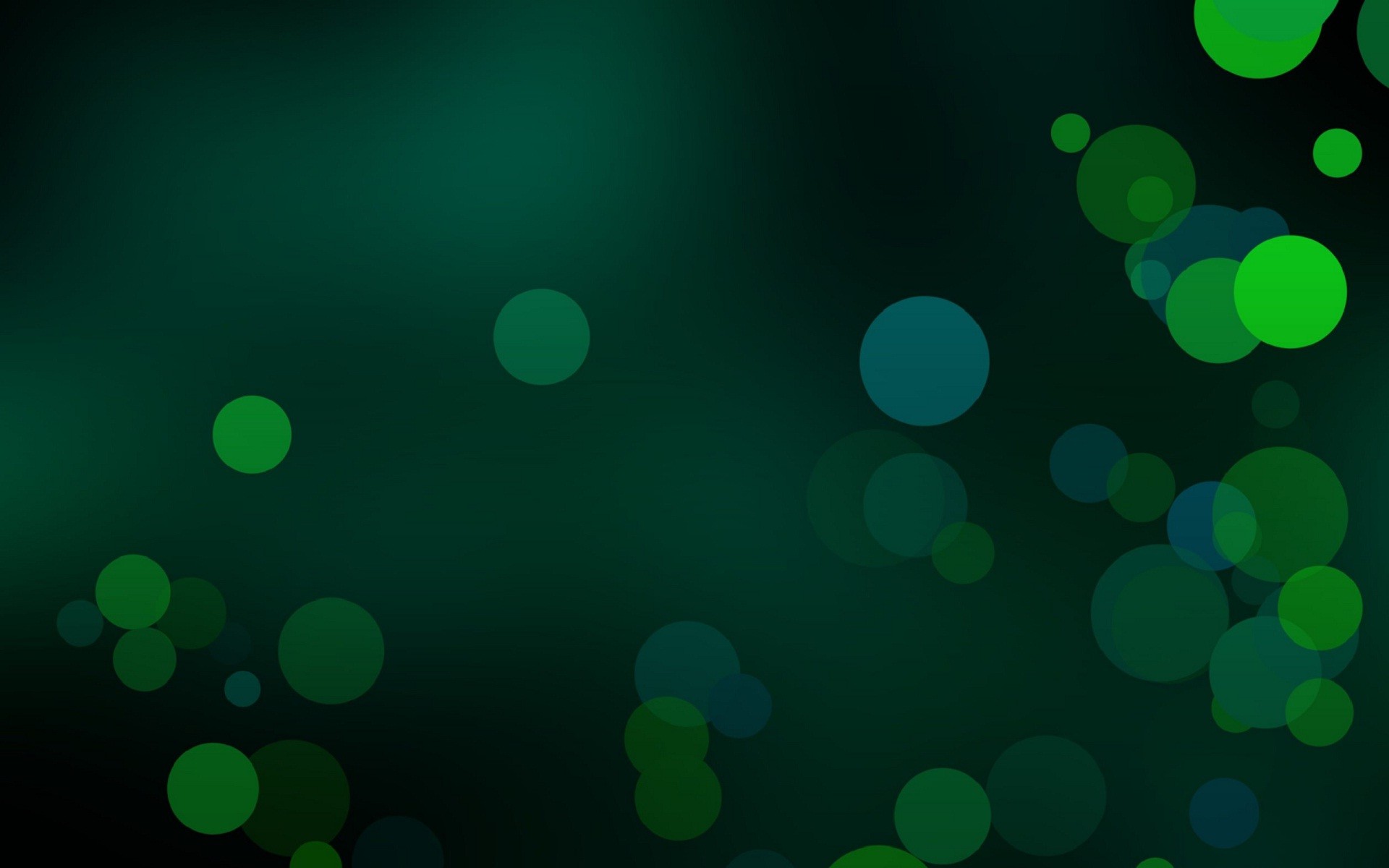 1920x1200 Navy green bubbles on dark green abstract wallpapers