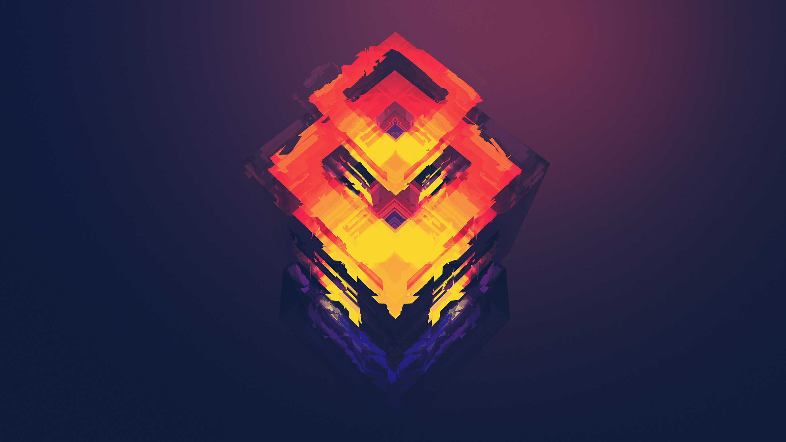 2560x1440 wallpaper, colorful shapes, colors, design by Justin Maller FACET.