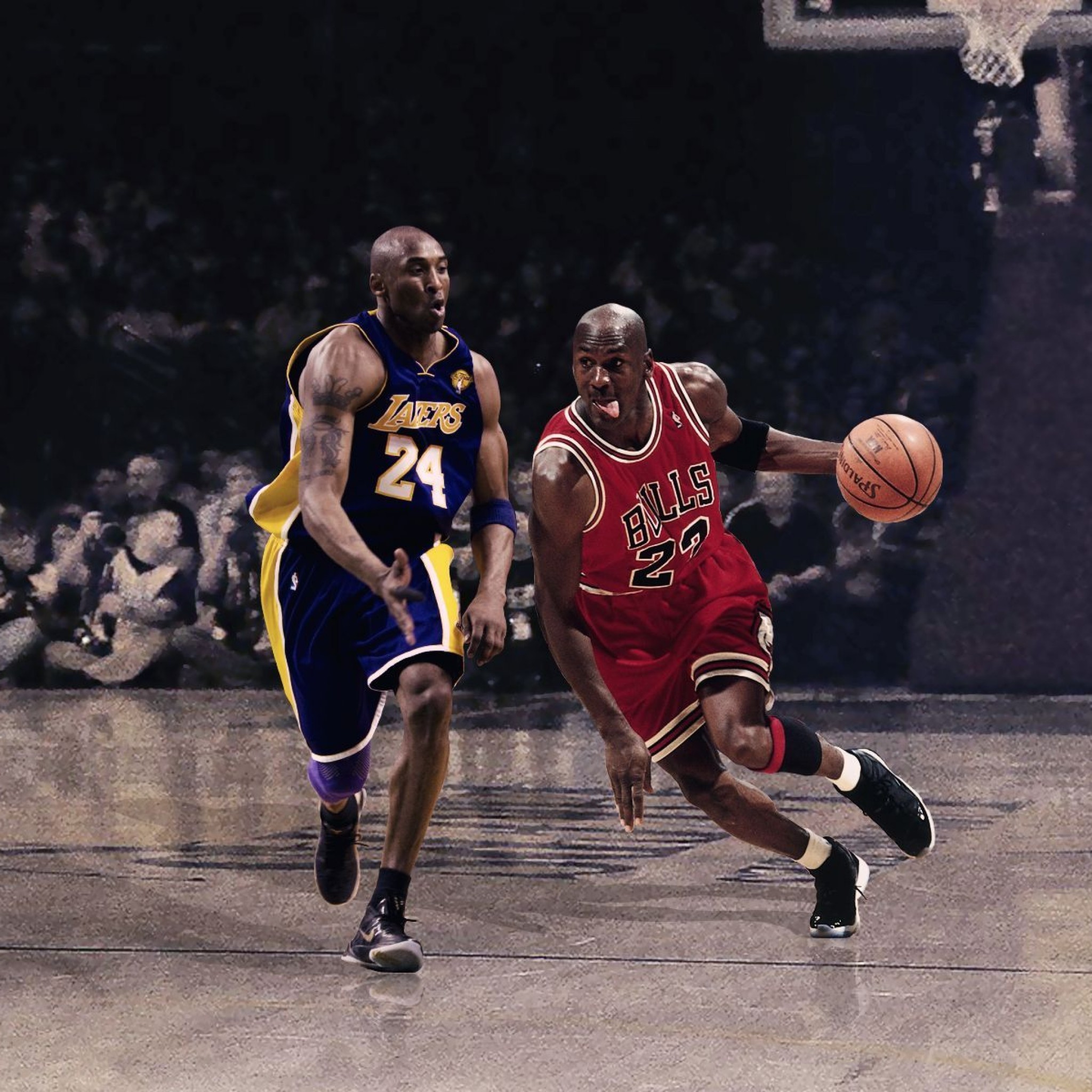 2048x2048 Kobe Bryant vs Michael Jordan Iphone 5 Wallpaper 320 x 46 KB