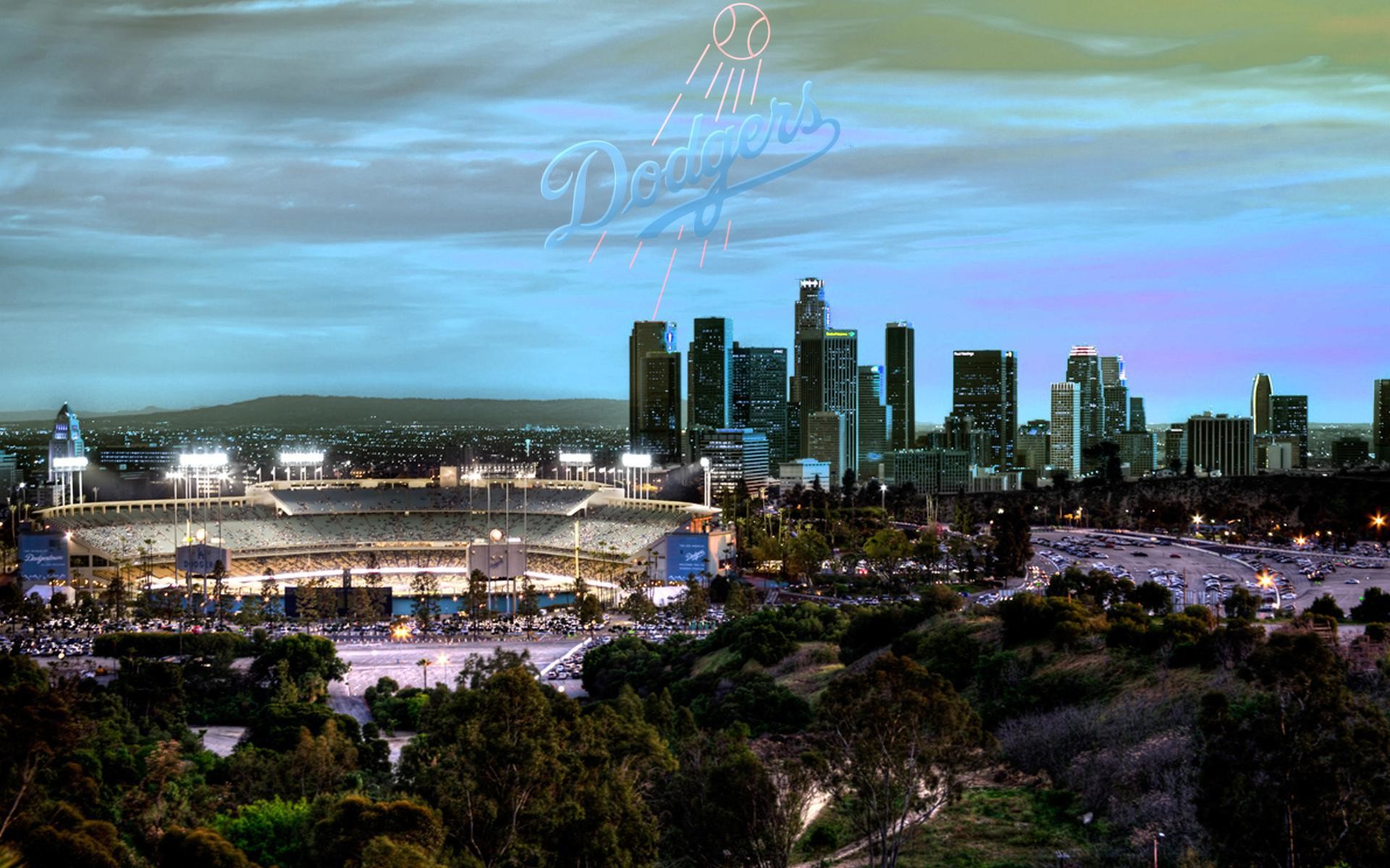 1920x1200 Dodger Stadium, Los Angeles Dodgers ballpark - Ballparks of Baseball