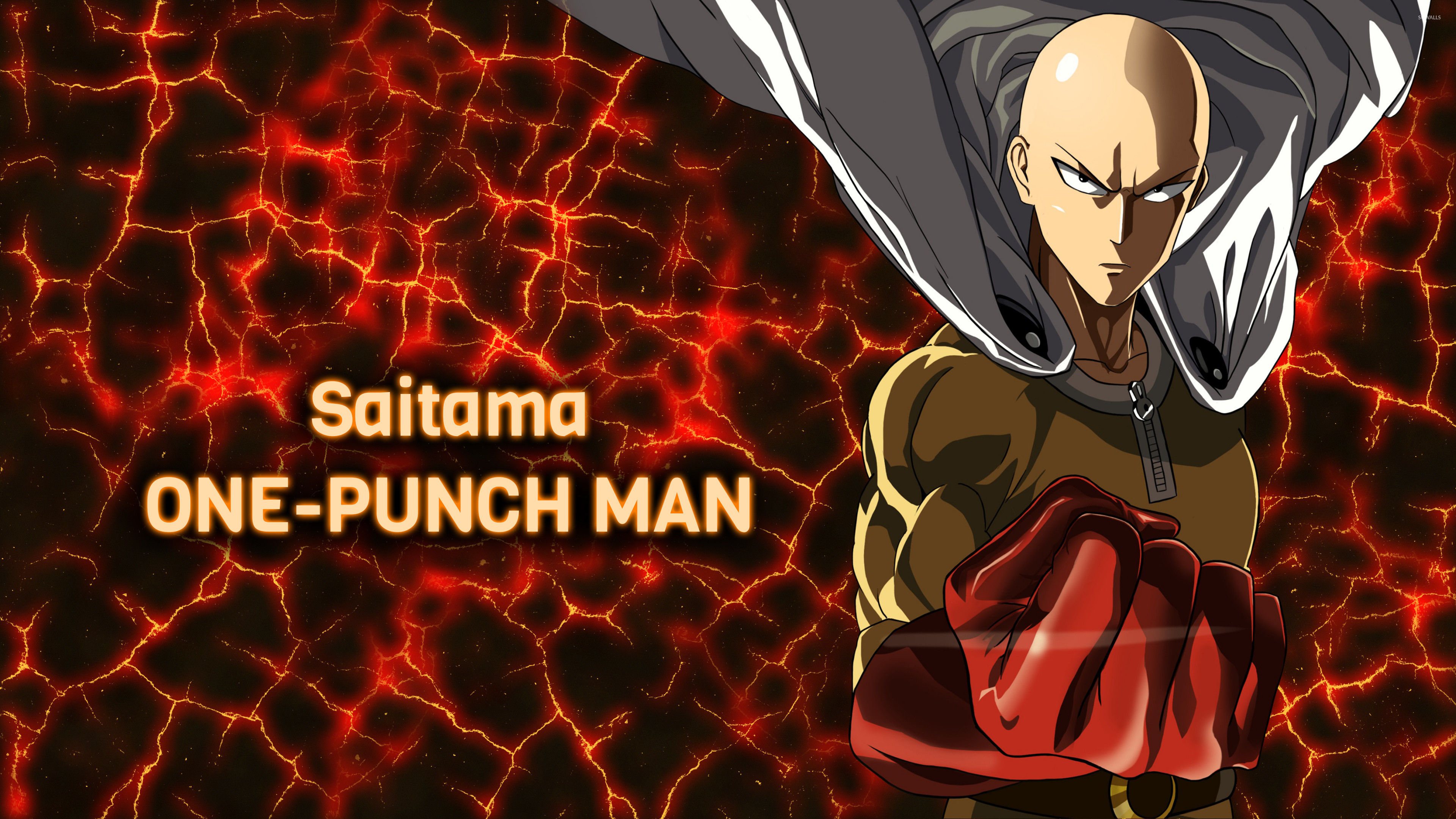 3840x2160 Angry Saitama in One-Punch Man wallpaper